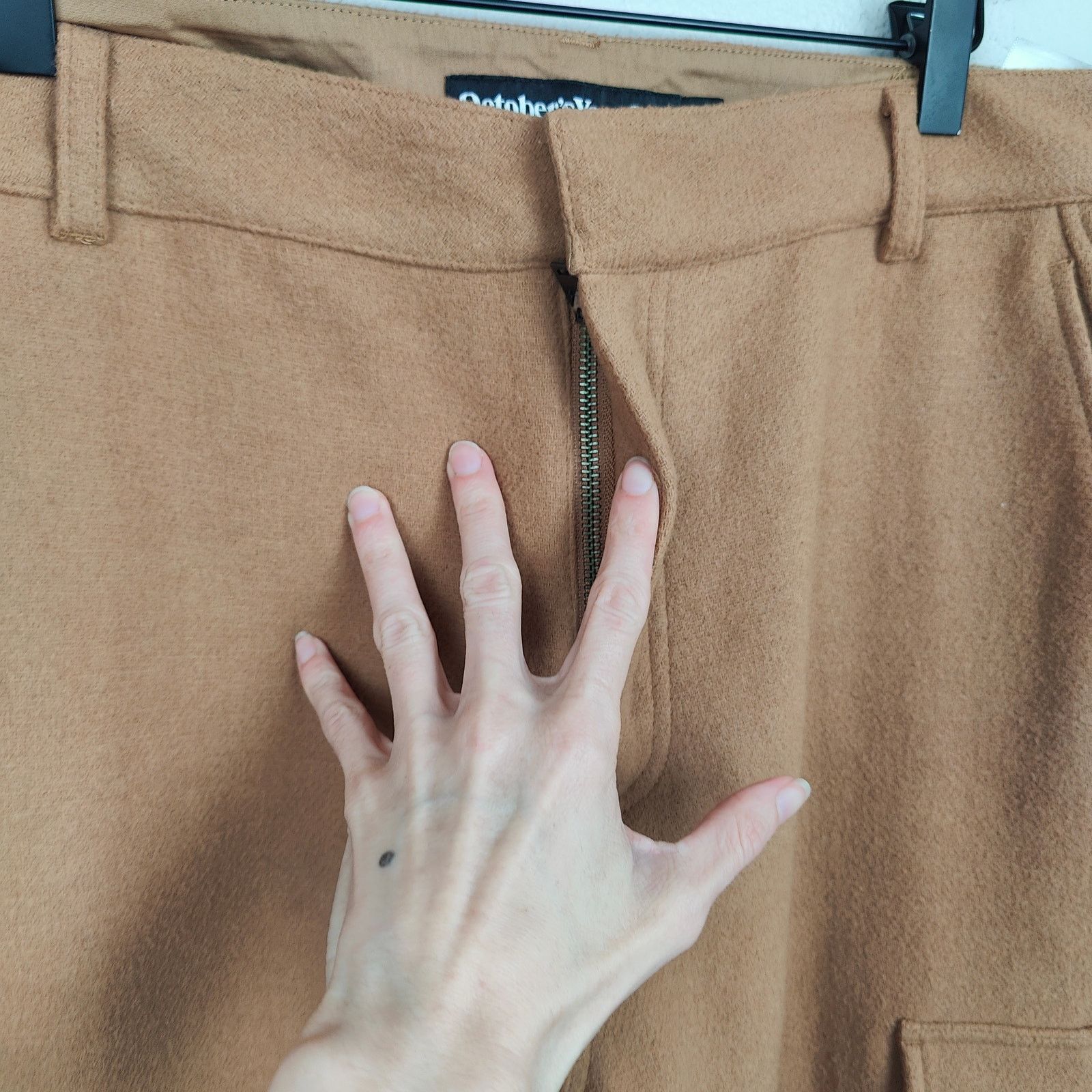 October's Very Own Octobers Very Own OVO Cargo Pants Mens 40 Brown Wool Blend Size US 40 / EU 56 - 2 Thumbnail