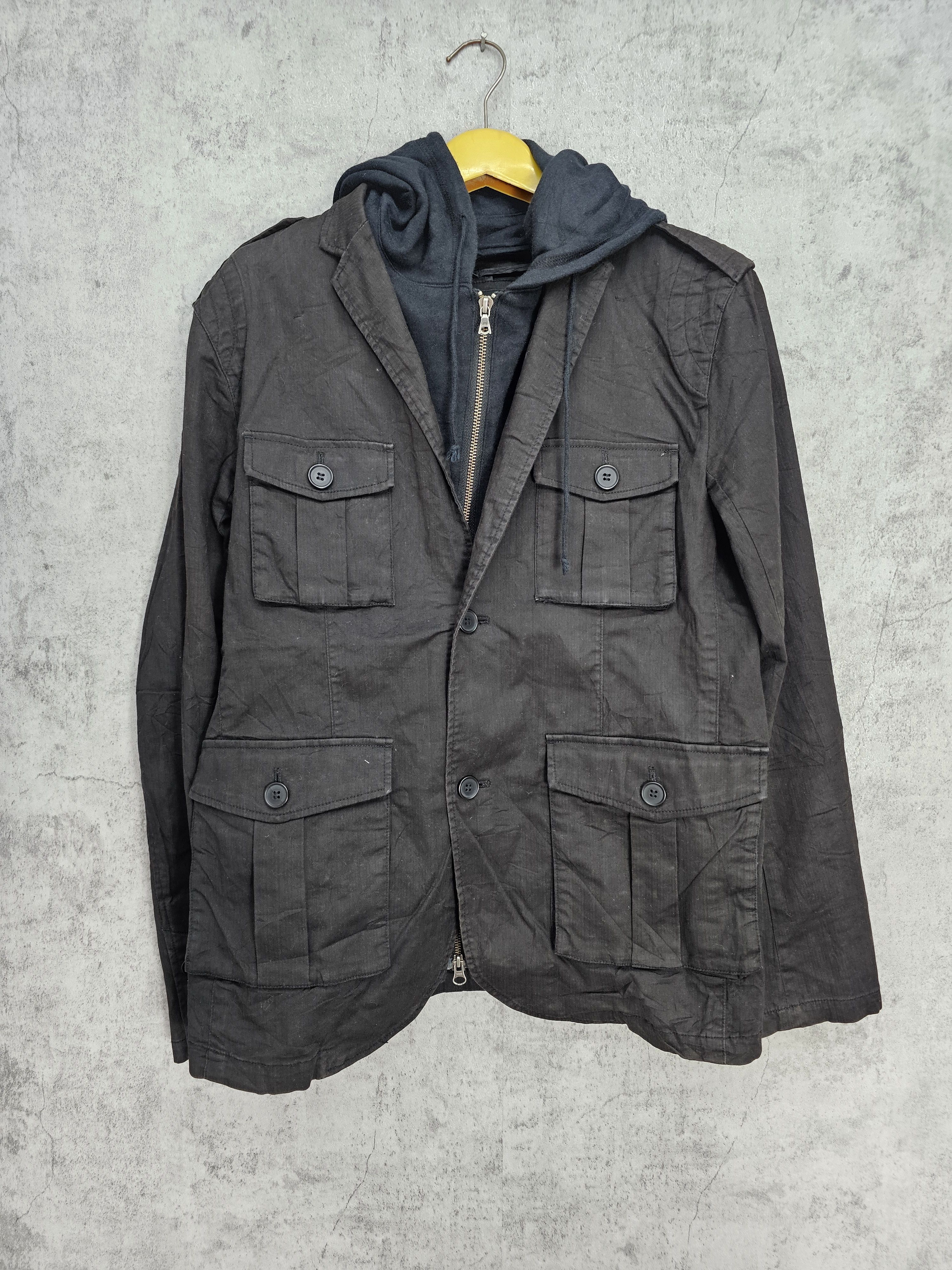 Beams Plus BEAMS Multi Pocket Blazer Hoodies Jacket J0055 Size US L / EU 52-54 / 3 - 1 Thumbnail