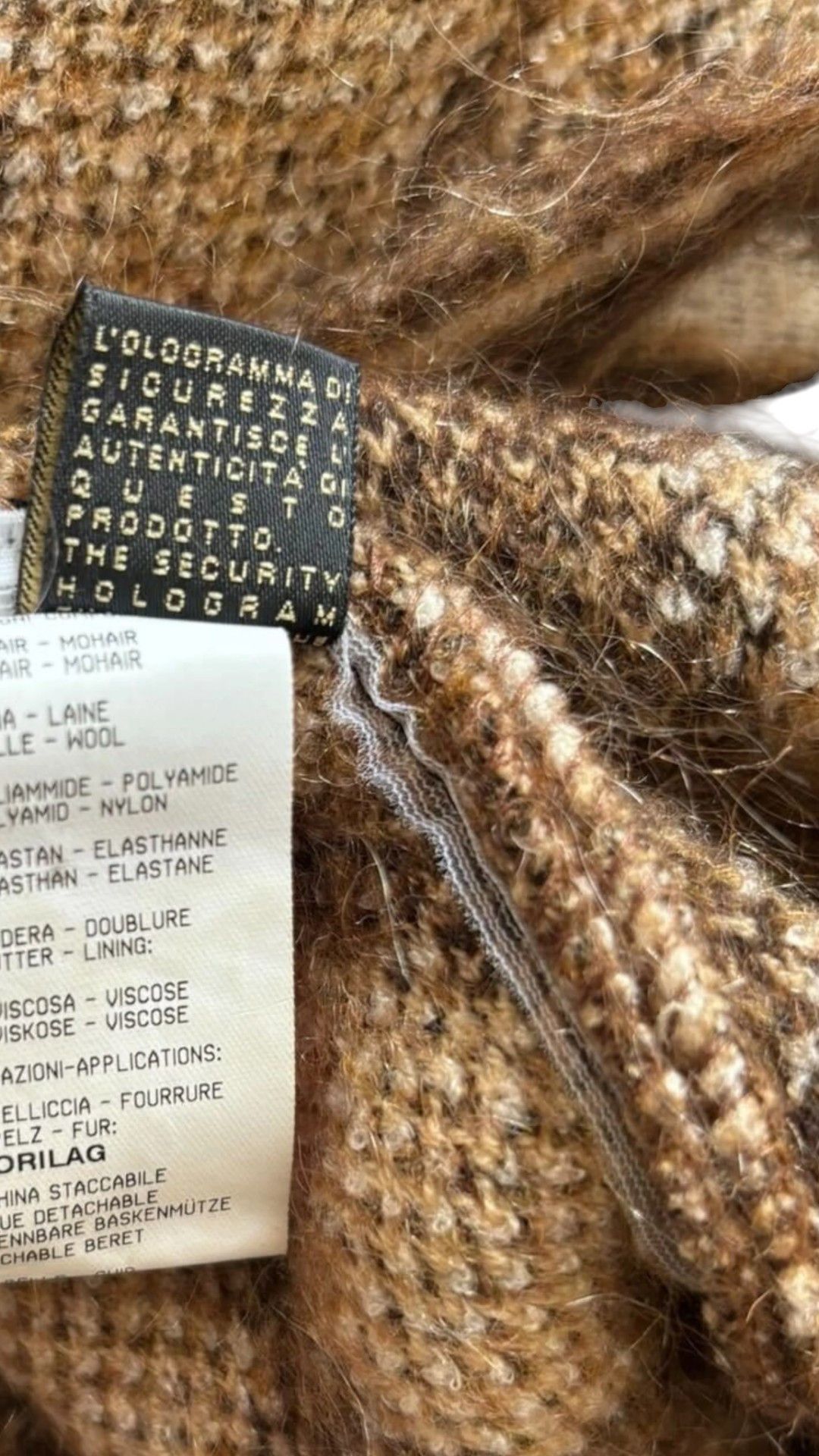 Roberto Cavalli ARCHIVE REX RABBIT FUR WOOL COAT Size M / US 6-8 / IT 42-44 - 4 Thumbnail
