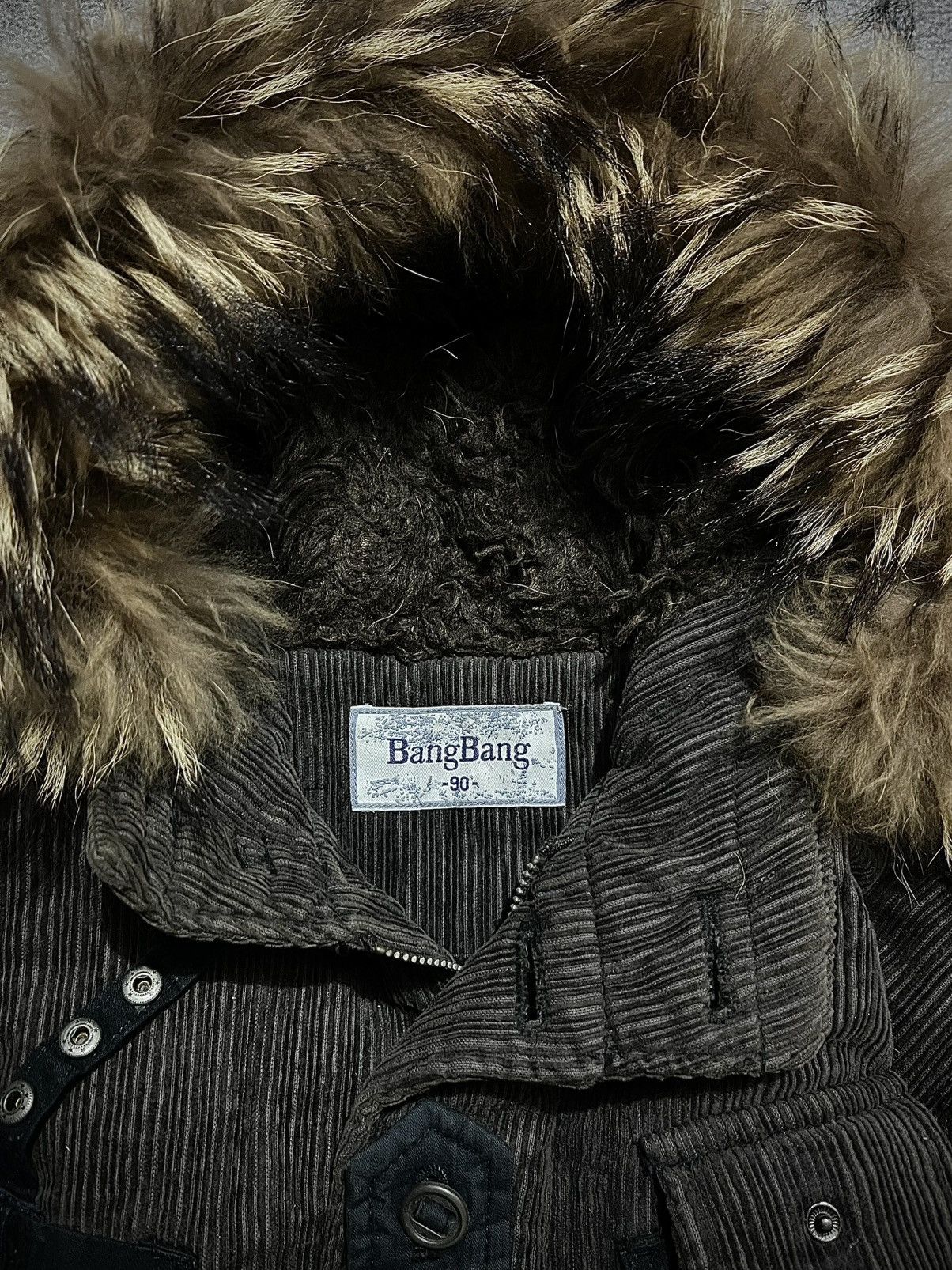 Japanese Bang Bang Bondage Corduroy Fur Jacket