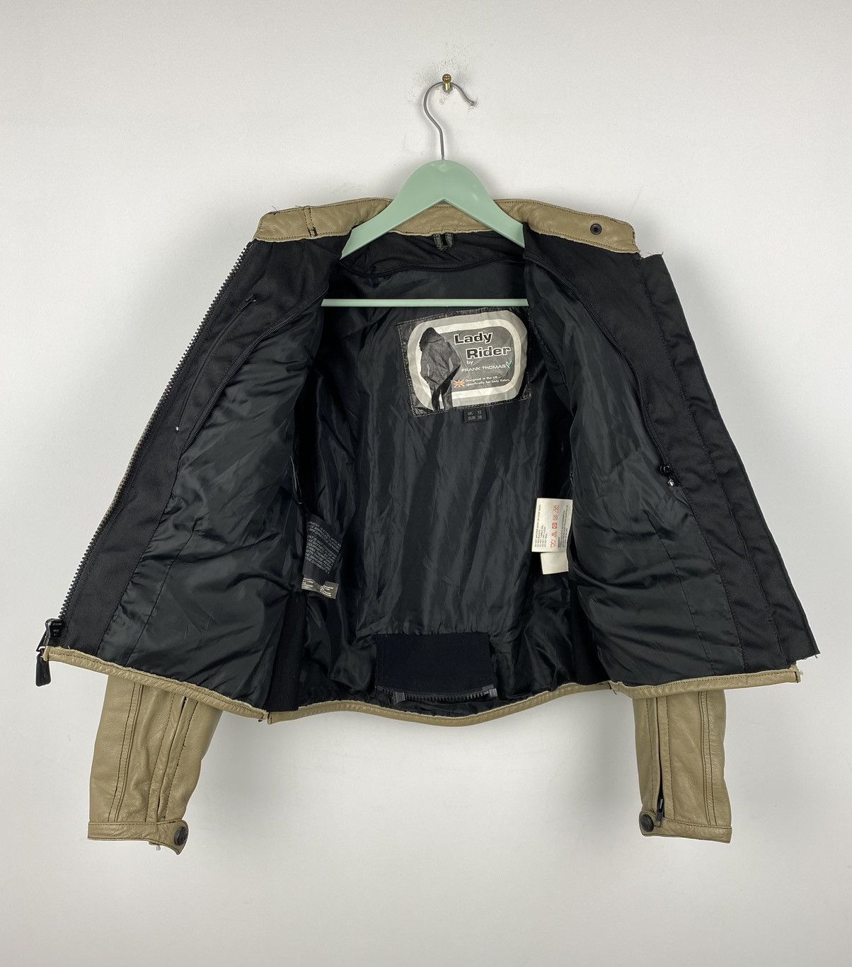 Genuine Leather Frank Thomas Leather Jacket Women Racing Moto Marlboro BMW Size M / US 6-8 / IT 42-44 - 13 Thumbnail