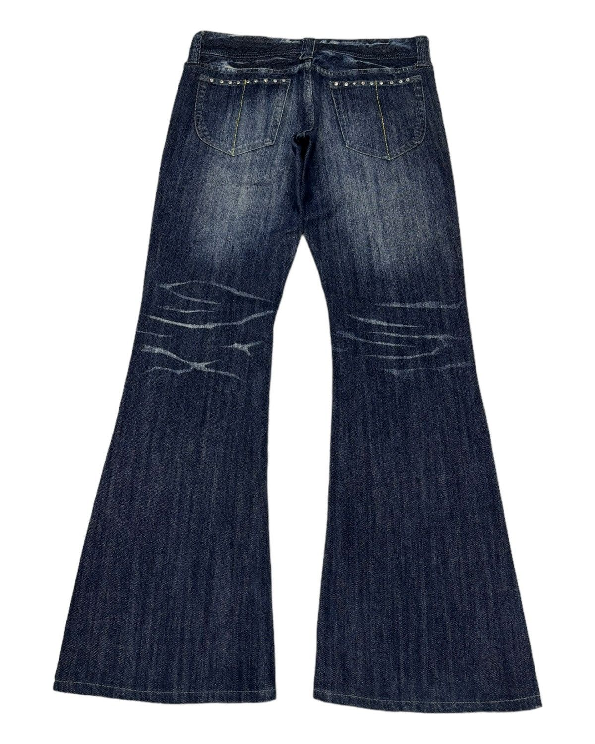 Murder License MURDER LICENSE STUDDED DISTRESS FLARED JEANS Size US 32 / EU 48 - 10 Thumbnail