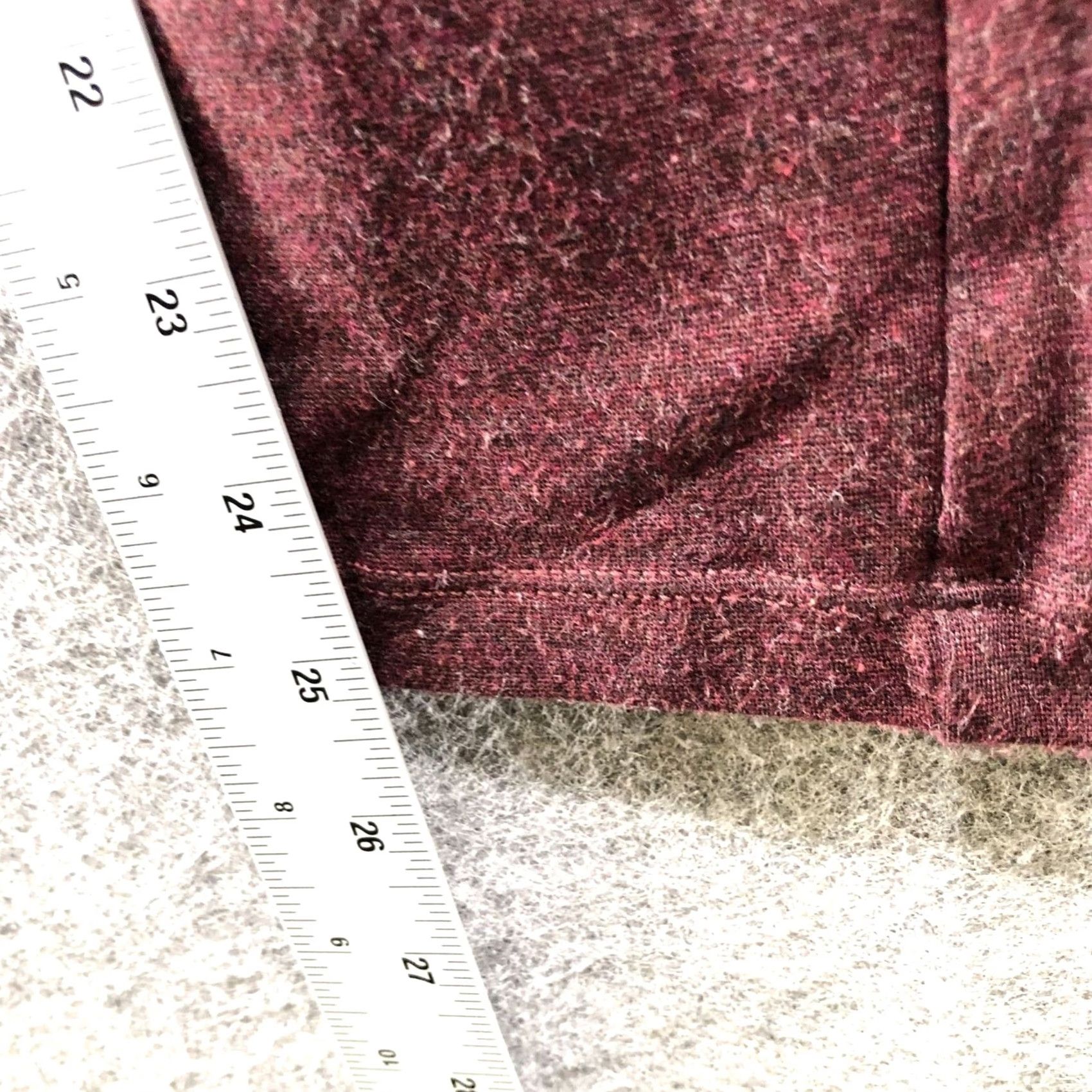 Loft LOFT Ann Taylor Leggings Womens L Wine Red Burgundy Knit Lounge Pull On Ankle 25in Inseam Elastic Waist Comfort Boyfriends? Size 36" / US 14 / IT 50 - 7 Thumbnail