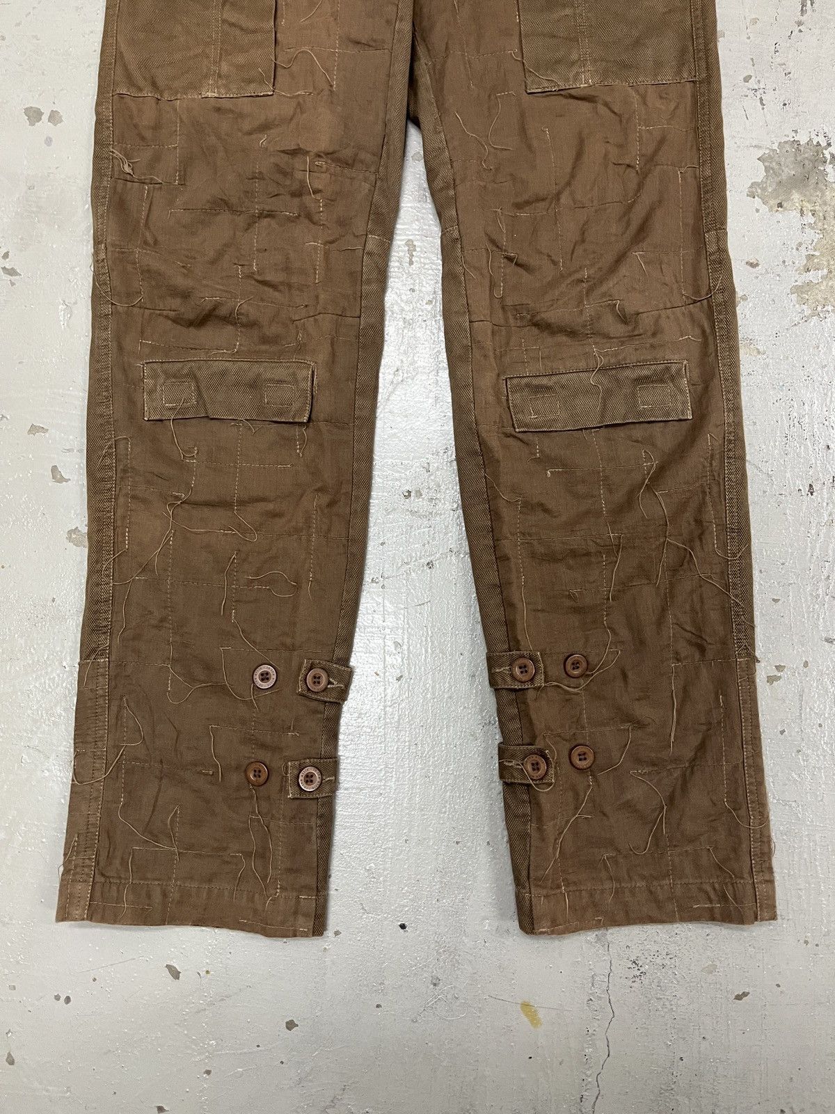 Greg Lauren In The Attic Bondage Cargo Hemp Patchwork Greg Lauren Style Size US 33 - 3 Thumbnail