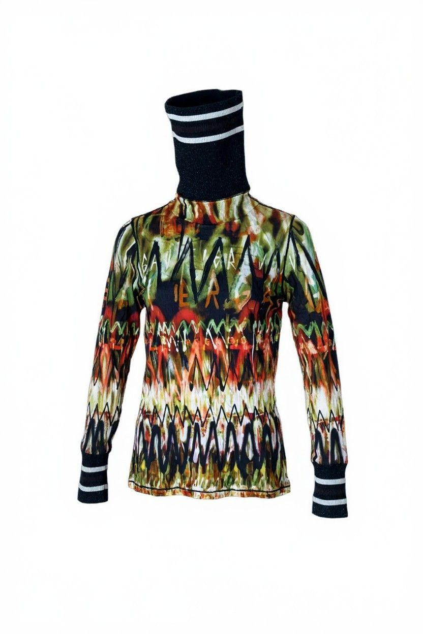 Jean Paul Gaultier Jean Paul Gaultier Maille turtleneck longsleeve top S Size S / US 4 / IT 40 - 1 Thumbnail