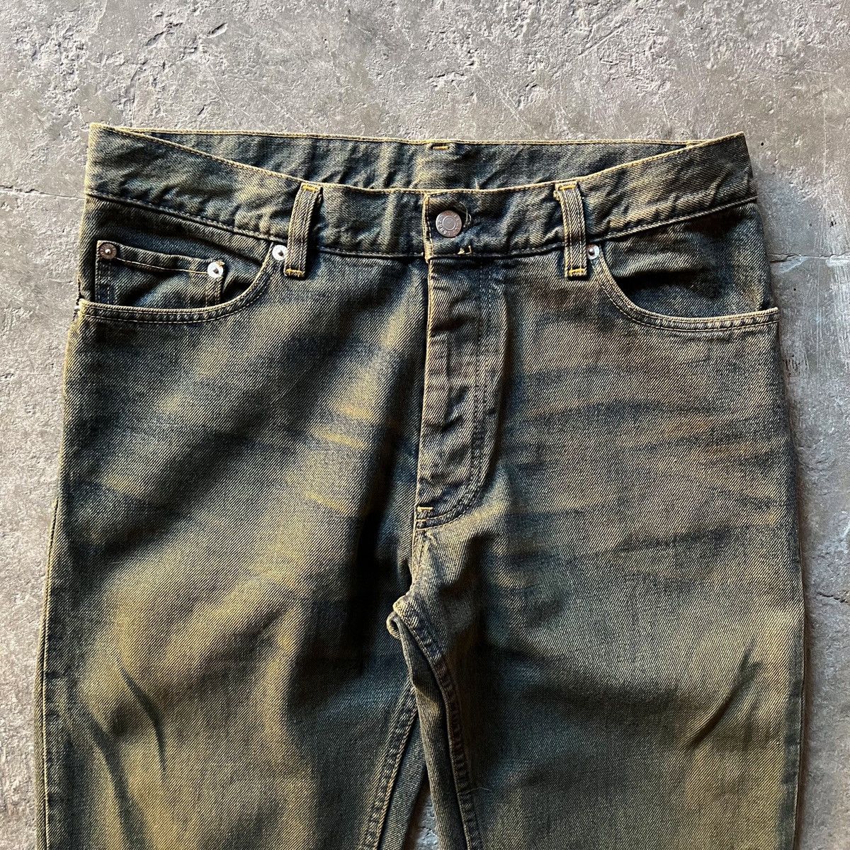 Helmut Lang × Vintage Helmut lang acid washed denim pants Size US 32 / EU 48 - 3 Thumbnail