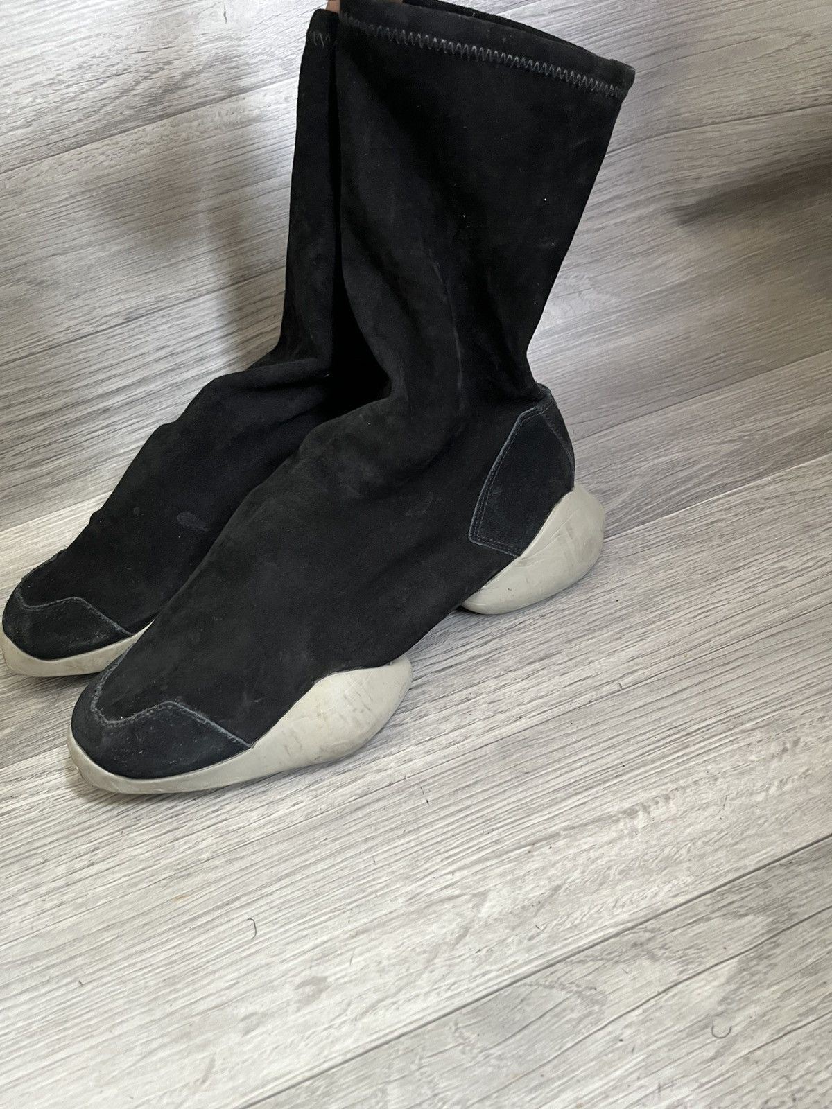 Rick Owens Rick owens x adidas runner strech black suedesneakers sz 40 Size US 7 / EU 40 - 1 Thumbnail
