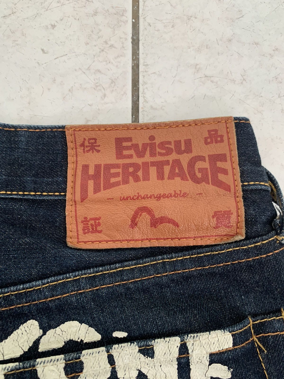 Evisu × Japanese Brand × Vintage OG Evisu Big Logo Selvedge Denim Pants 🔥 Size US 34 / EU 50 - 6 Thumbnail