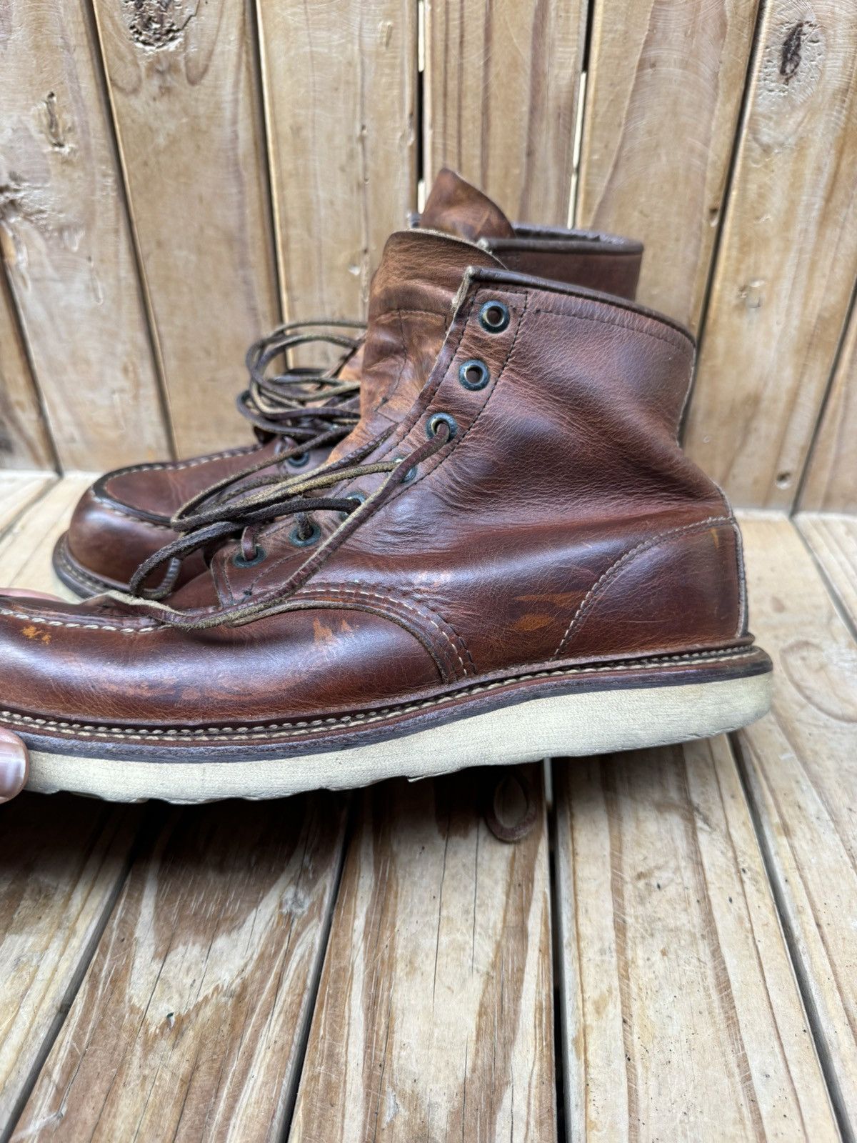 Red Wing Red Wing 1907 Copper Rough Brown Boots UK 7.5 D | EUR 41.5 Size US 8.5 / EU 41-42 - 23 Thumbnail