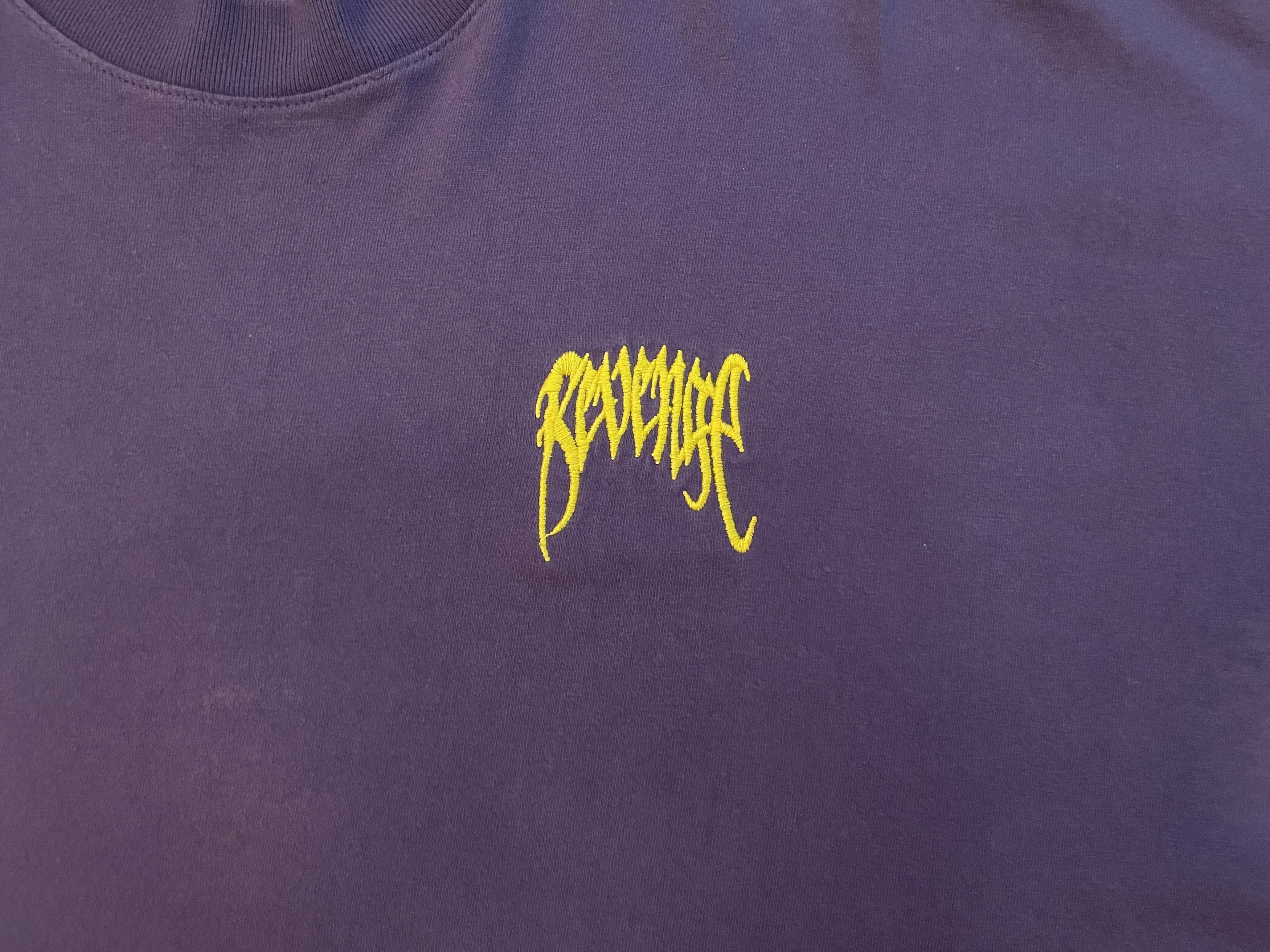 Revenge Basic Embroidered Logo Tee (Purple) Size US XXL / EU 58 / 5 - 2 Thumbnail