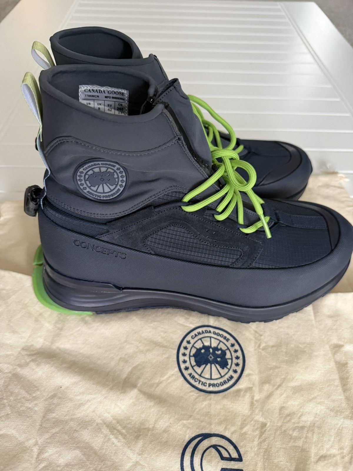 CNCPTS × Canada Goose Canada Goose X Concepts Glacial Trail Hi-Top Sneakers Size US 9 / EU 42 - 3 Thumbnail