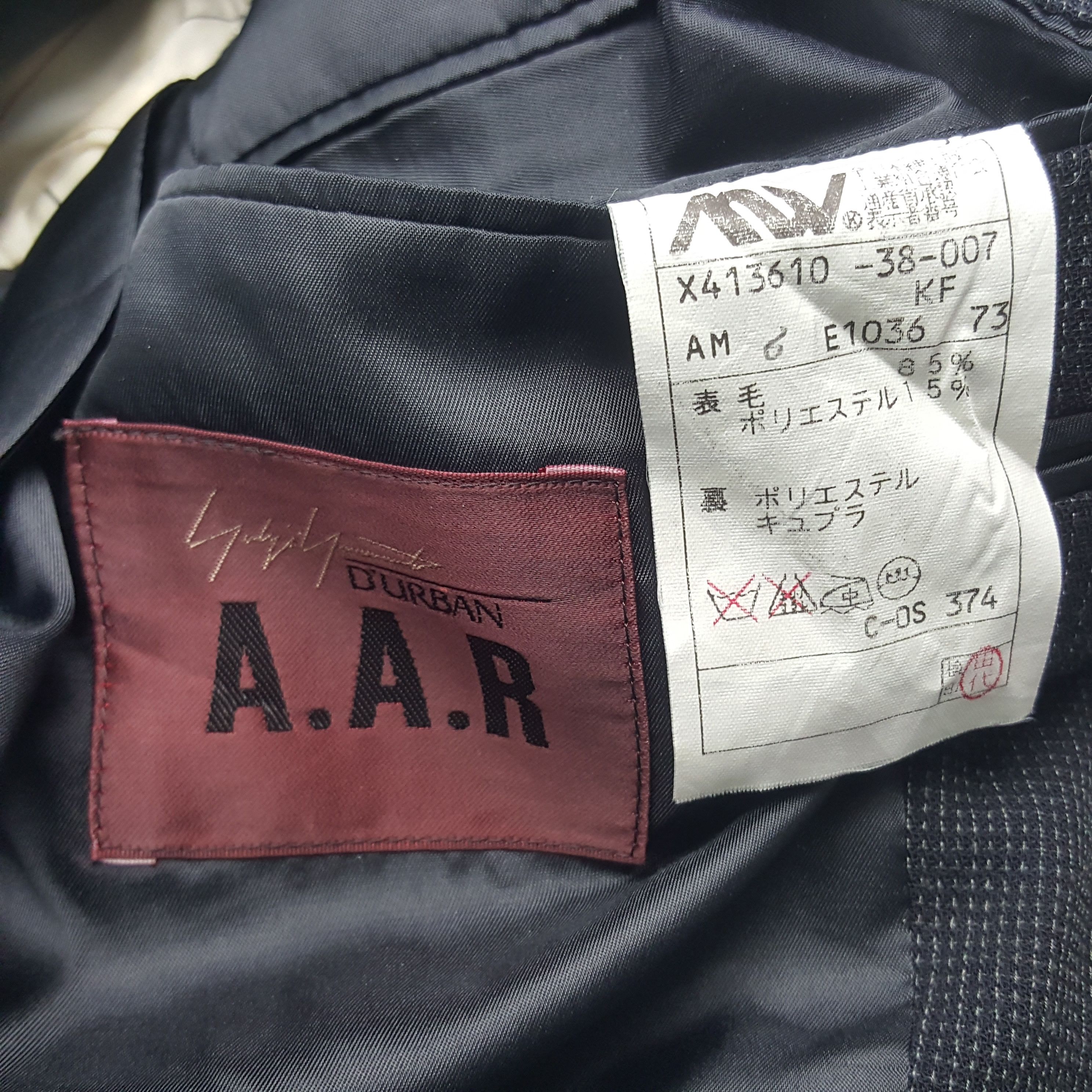 Japanese Brand × Vintage × Yohji Yamamoto Vintage A.A.R by Yohji Yamamoto Japanese Designer Jacket Size US M / EU 48-50 / 2 - 6 Thumbnail