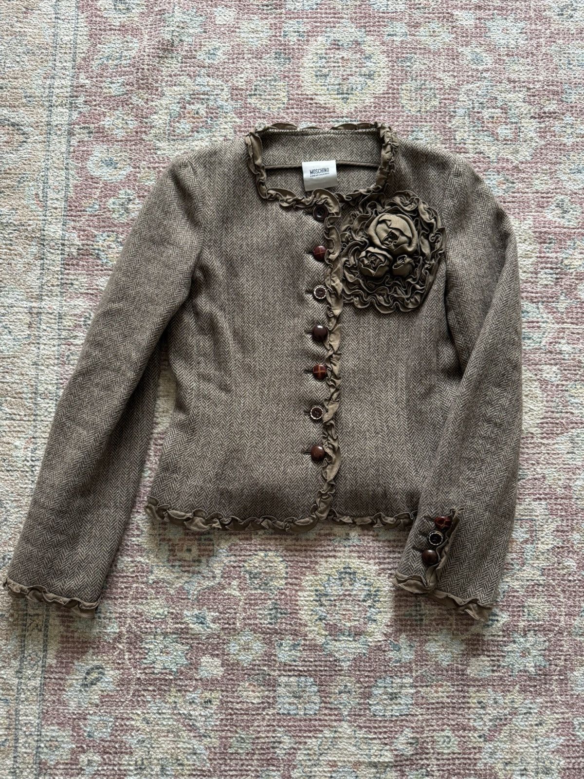 Moschino Moschino wool blend jacket vintage archive Size S / US 4 / IT 40 - 1 Thumbnail