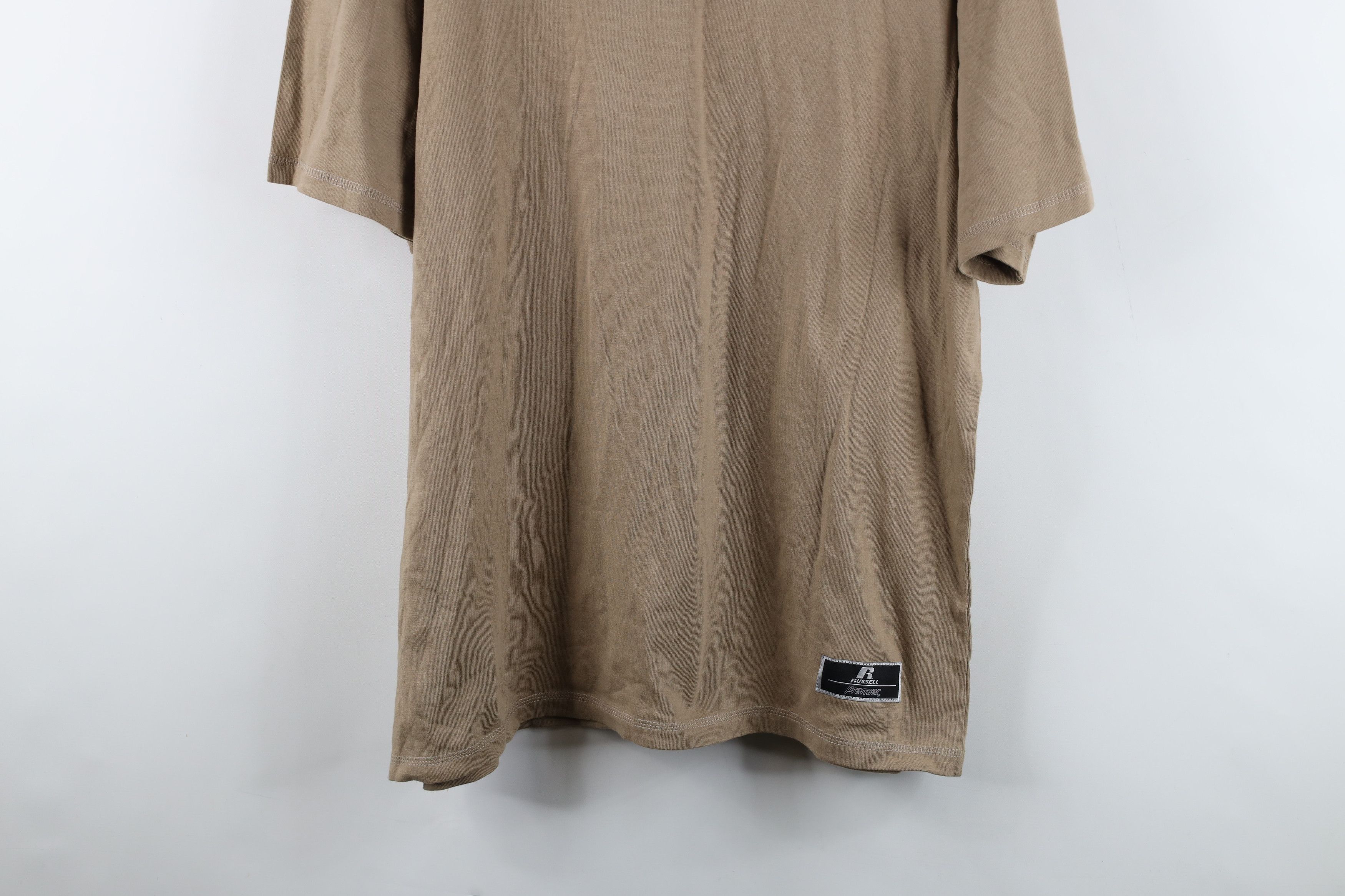 Russell Athletic × Vintage Vintage Russell Athletic Short Sleeve T-Shirt Beige Brown Size US XL / EU 56 / 4 - 3 Thumbnail
