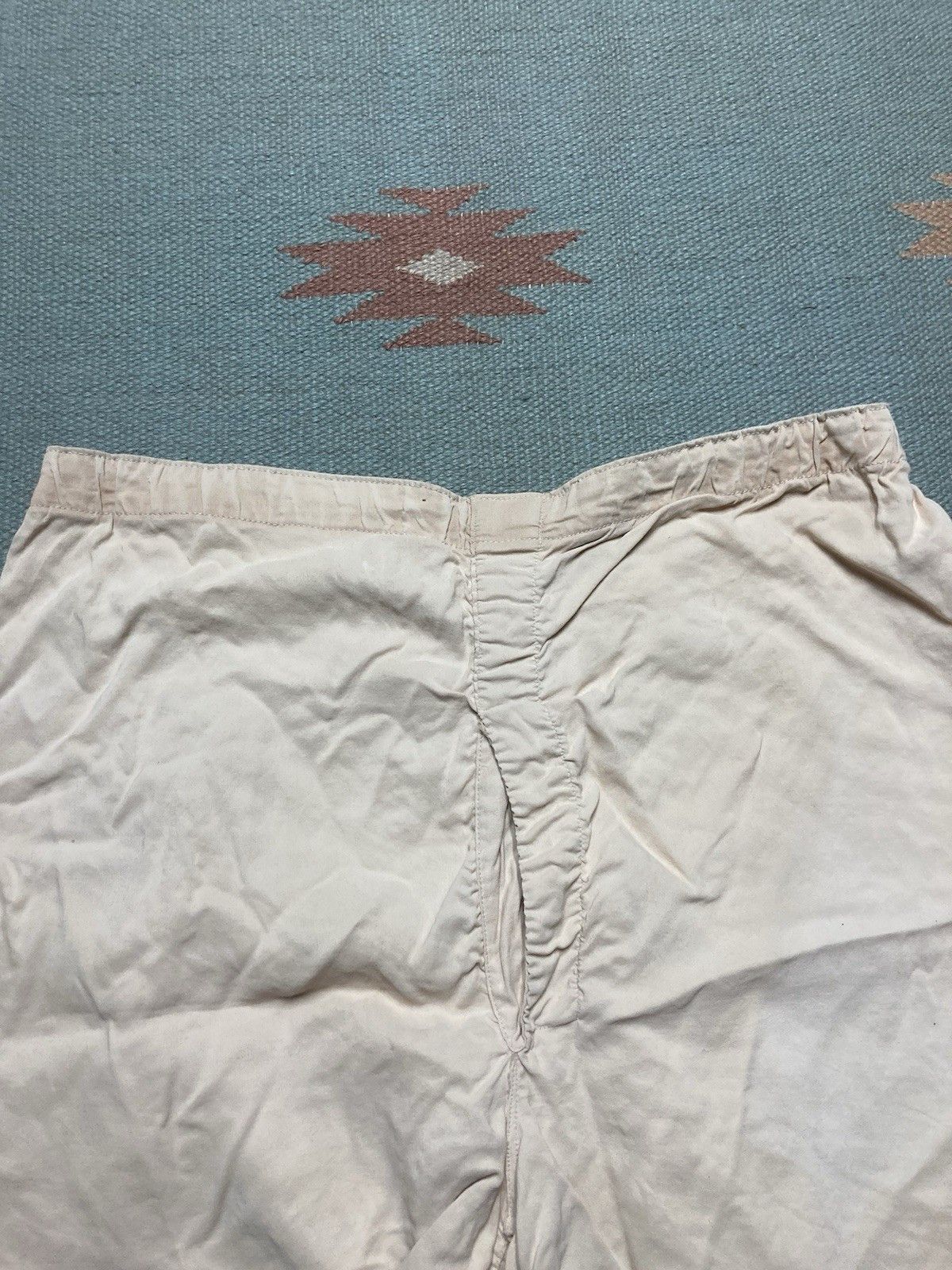 Vintage 1940s reliance MFG no tare boxer shorts rayon gym WWII 31 Size US 31 - 4 Thumbnail