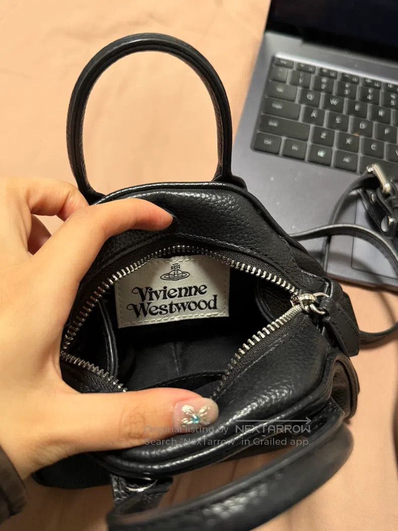 Vivienne Westwood Vivienne Westwood size os Saturn mini bowling bag for women Size ONE SIZE - 3 Thumbnail