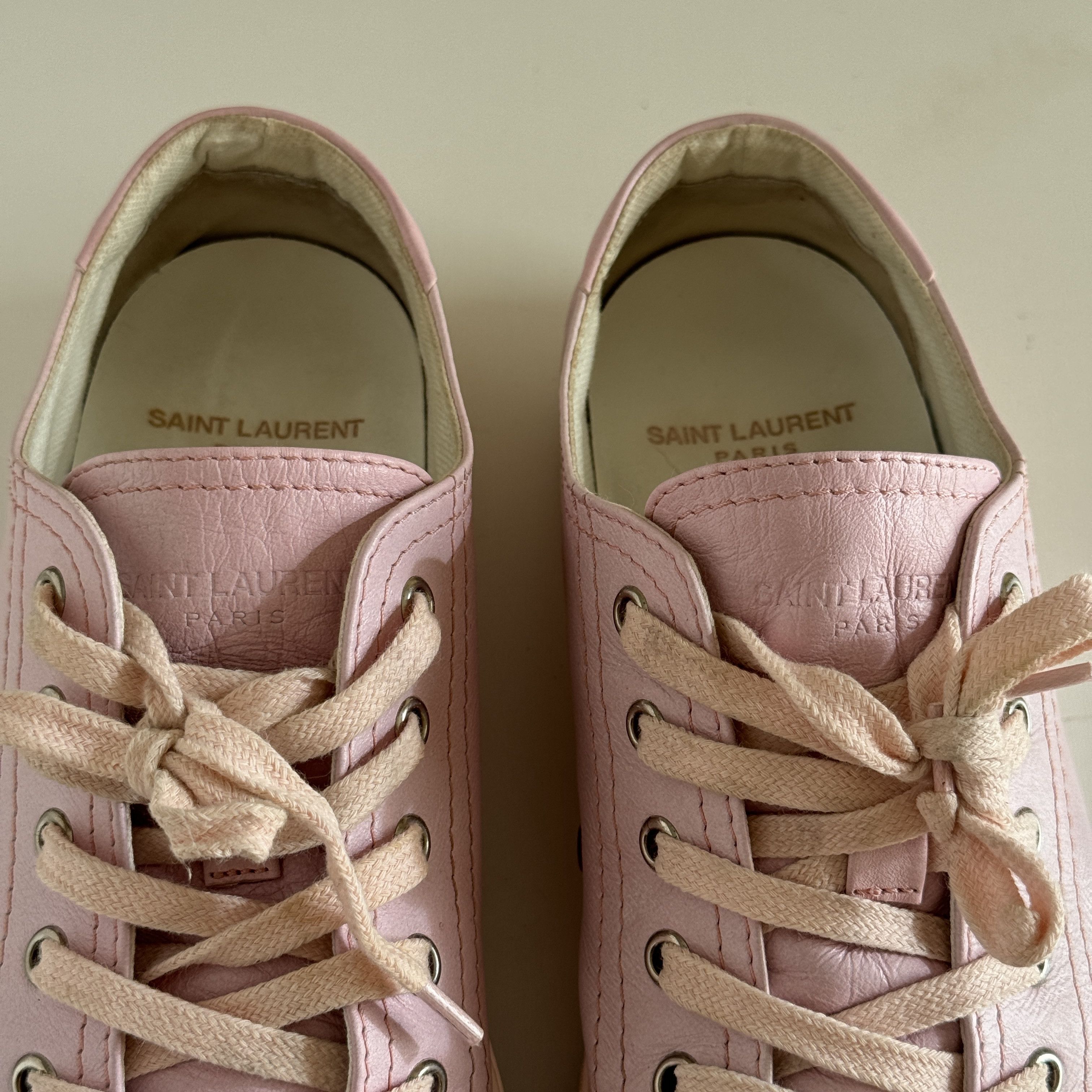 Saint Laurent Paris Saint Laurent Bedford Sneaker shoe Pink sz US 8.5 women Size US 8.5 / IT 38.5 - 4 Thumbnail