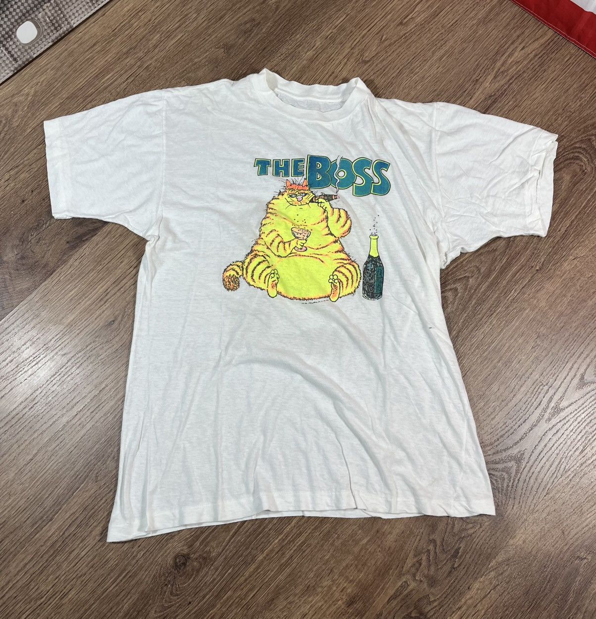 Band Tees Vintage The Boss Cat T Shirt 90s Size US XL / EU 56 / 4 - 1 Thumbnail