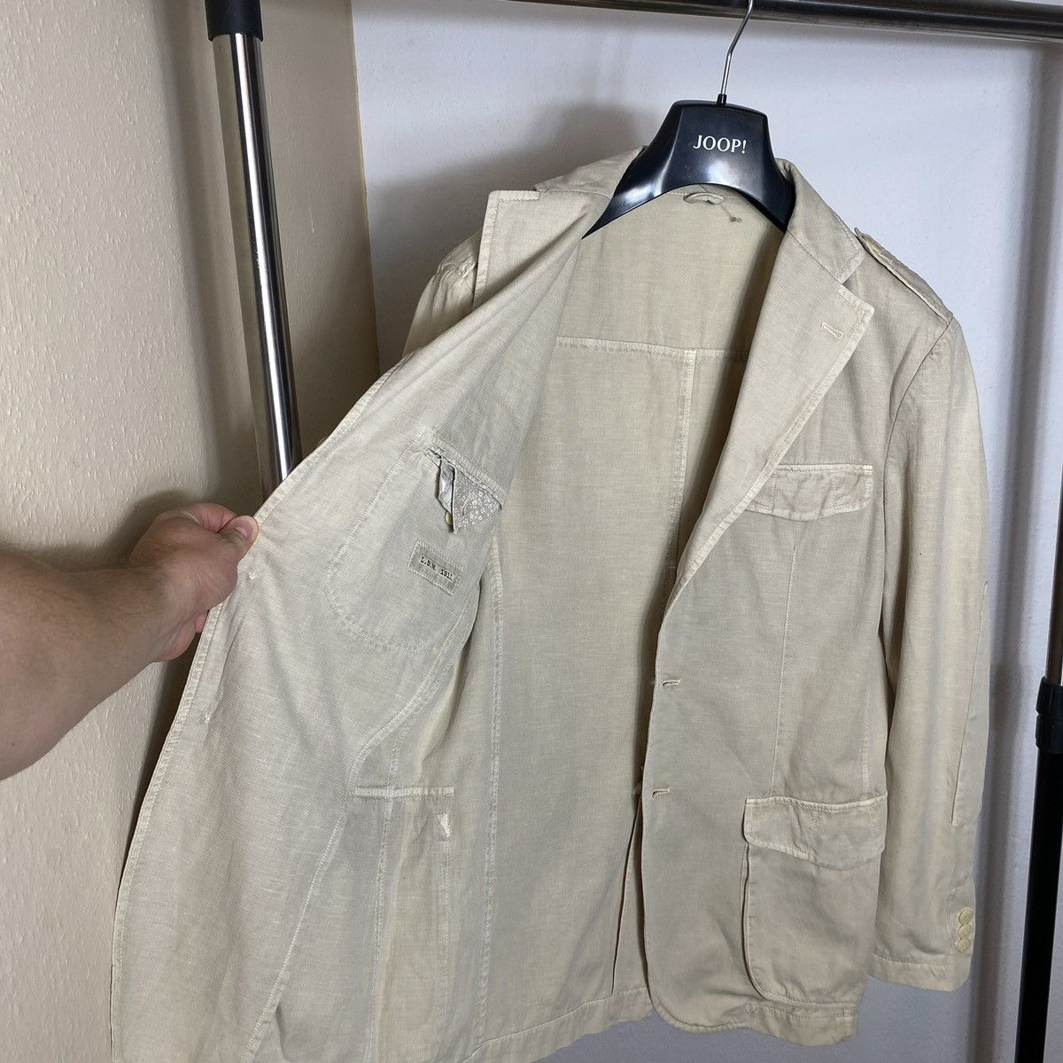 L.B.M. 1911 Cotton and Linen Blazer L.B.M 1911 Cream Size 48R - 4 Thumbnail