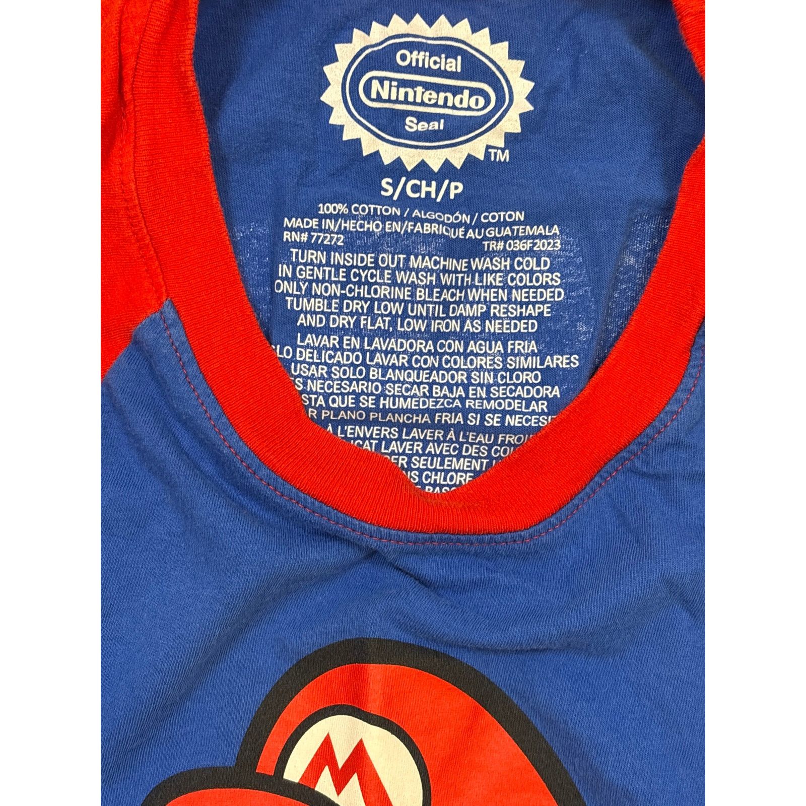 Nintendo Super Mario official Nintendo long sleeve shirt Small Size US S / EU 44-46 / 1 - 4 Thumbnail