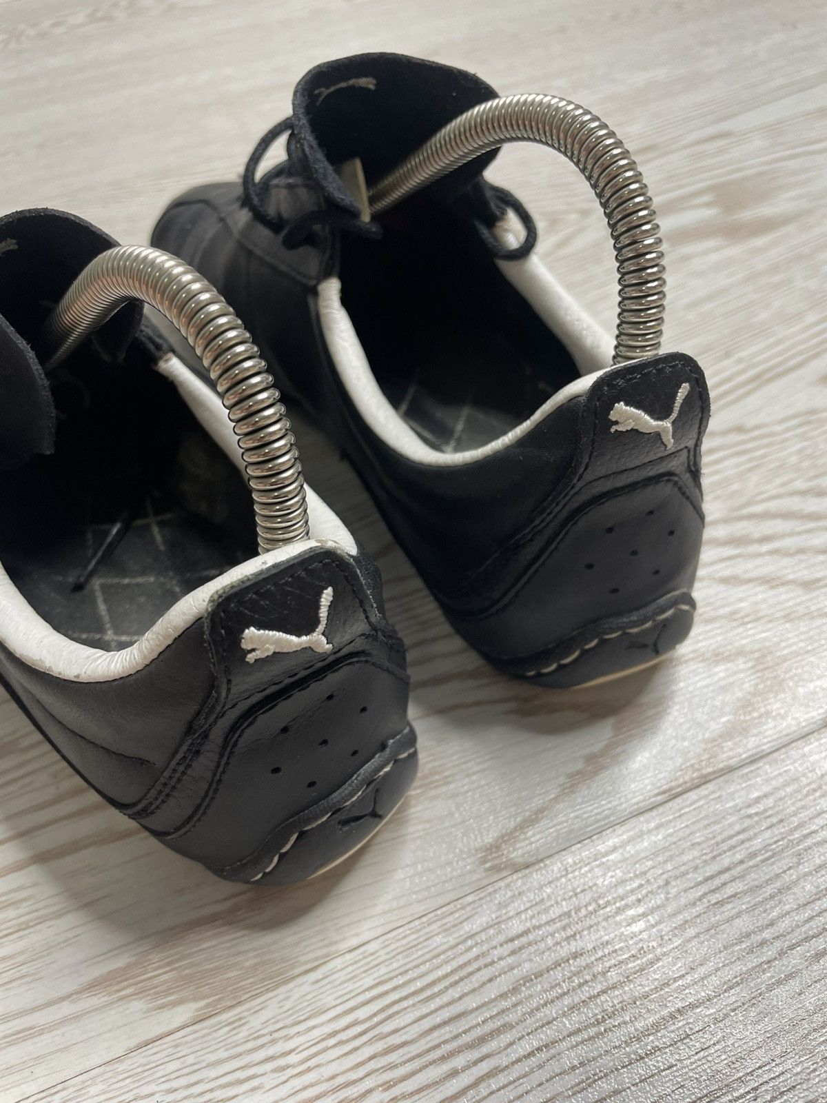 Vintage Vintage Y2K Puma Asana Japanese Black Leather Sneakers Size US 9 / IT 39 - 7 Thumbnail