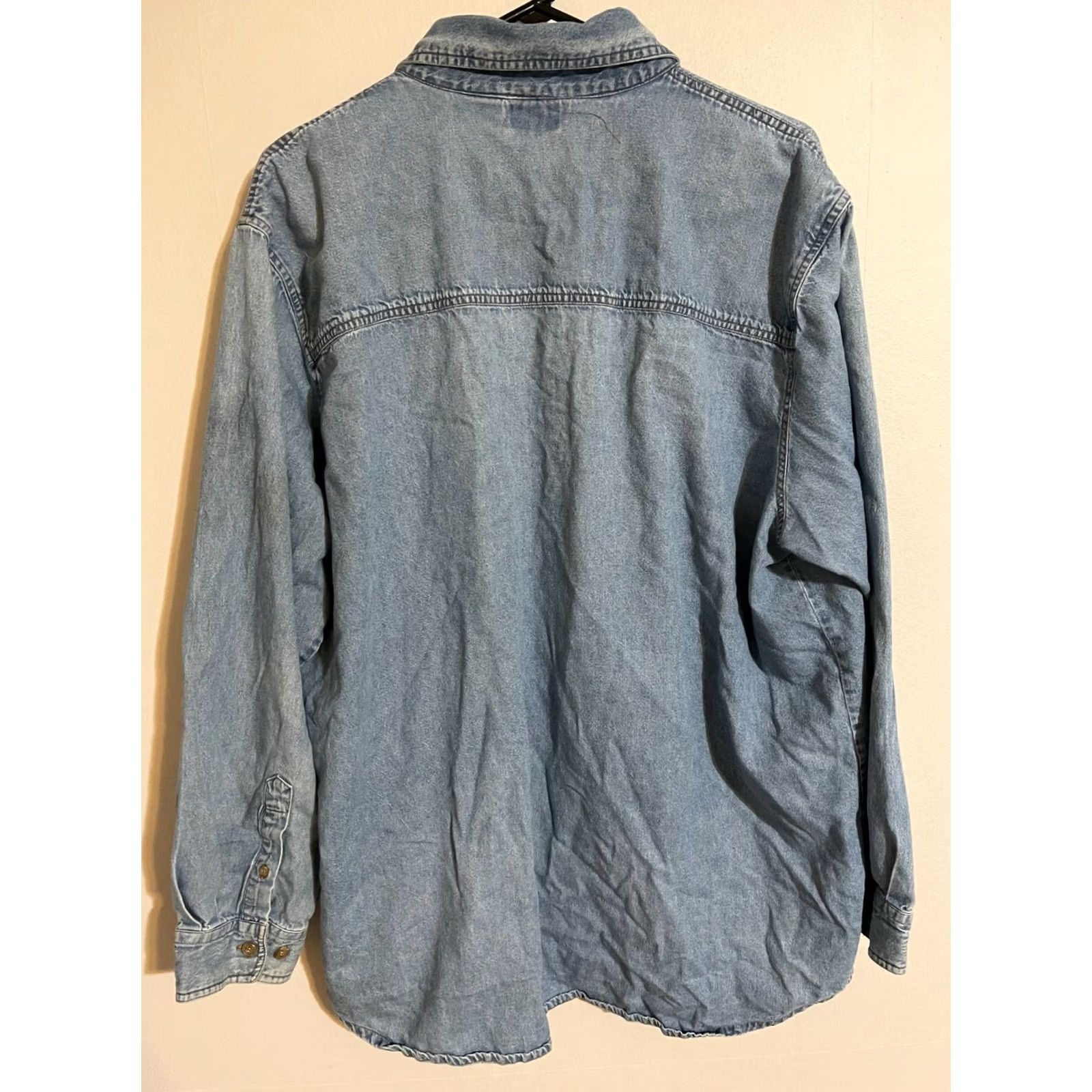 Vintage VINTAGE Cotton Heritage Denim Shirt - Men's XL L/S Button Up, Blue, Collared, Cotton, Denim Shirt, Las Vegas Nevada, Regular Fit, Vintage Size US XL / EU 56 / 4 - 3 Thumbnail