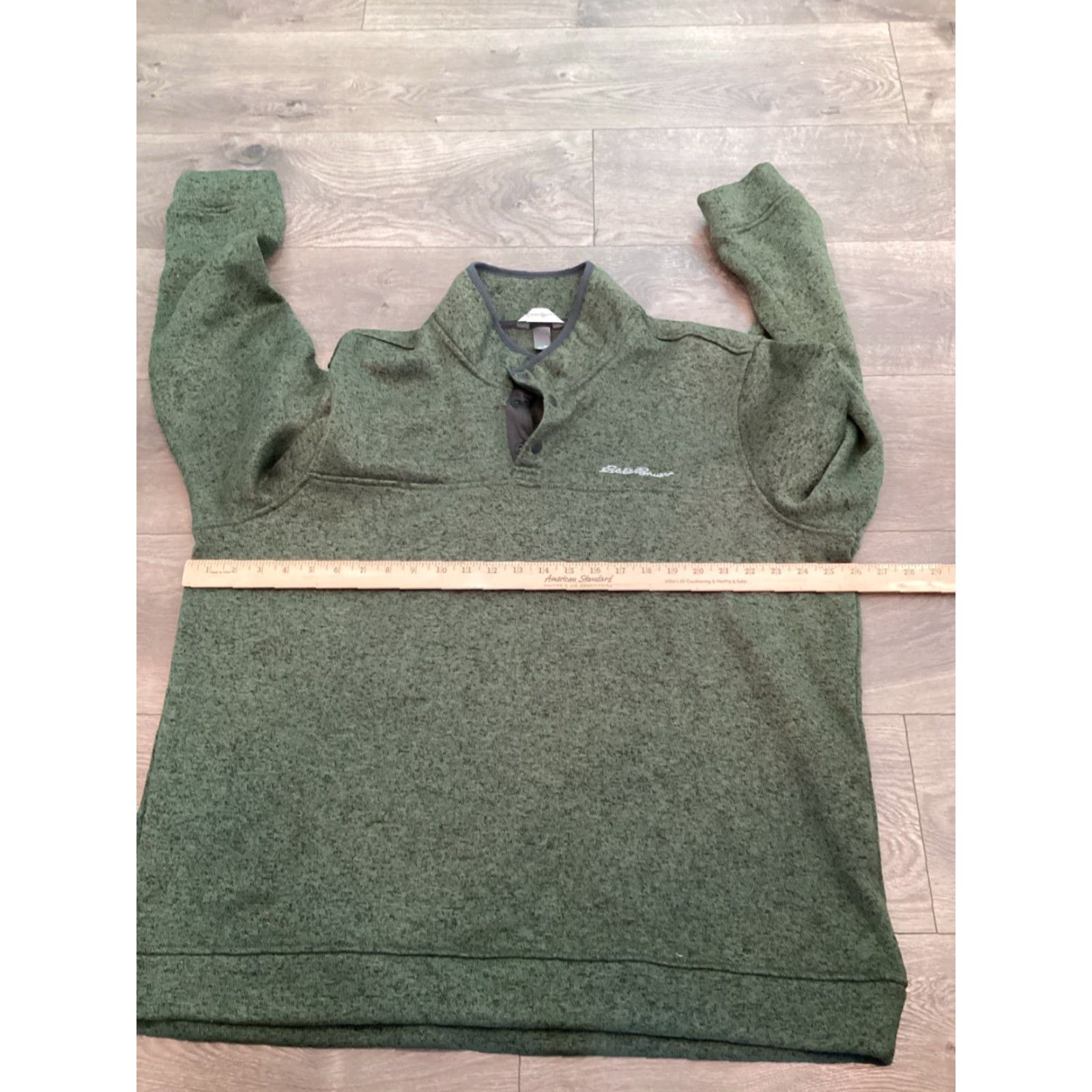 Eddie Bauer VINTAGE Eddie Bauer Radiator Fleece Quarter Snap Pullover Men 2XL Hunter Green Pullover Mock Neck Mens Size US XXL / EU 58 / 5 - 5 Thumbnail