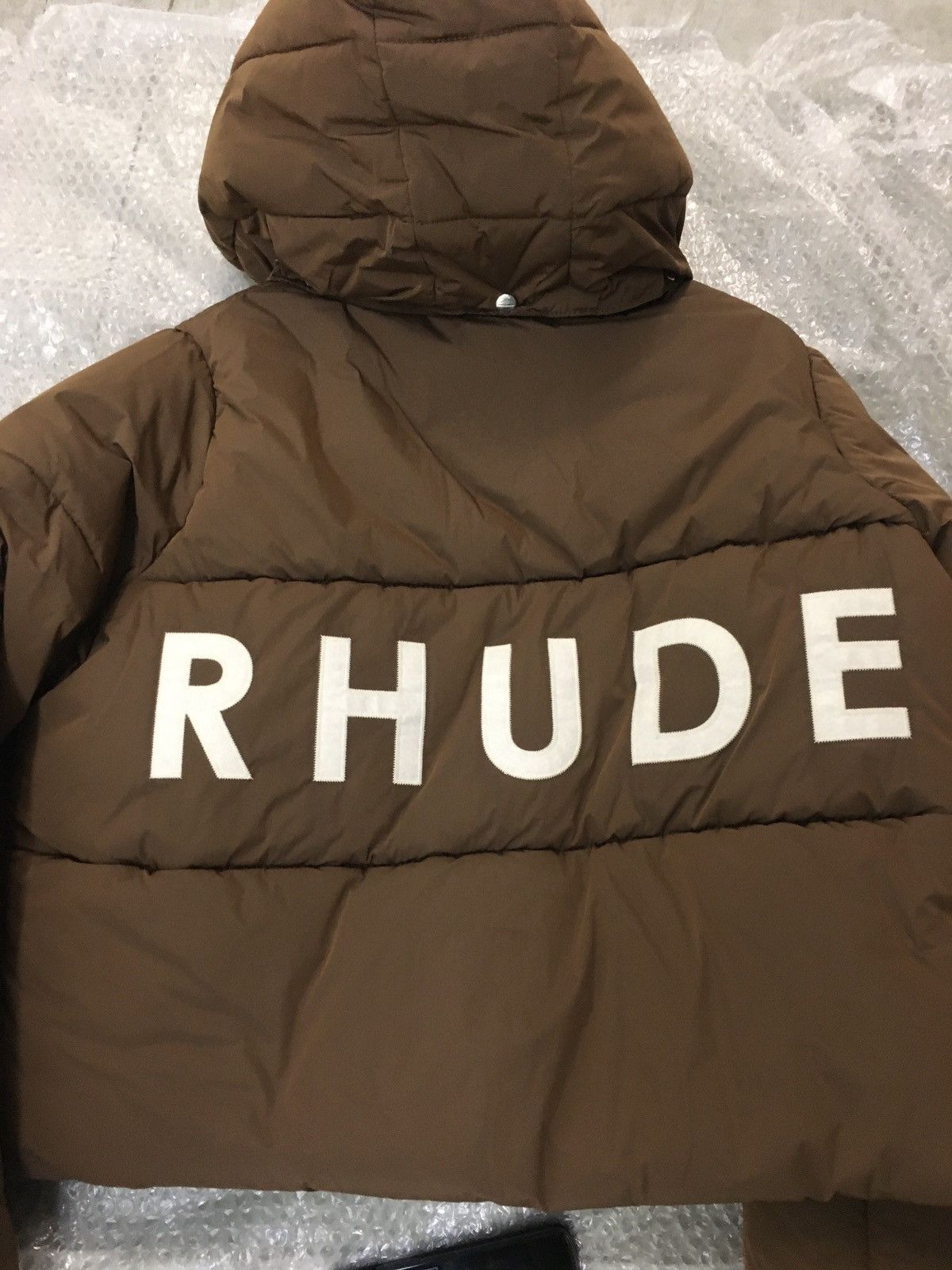 Designer × Rhude Designer Rhude Brown Puffer Jacket Size US XS / EU 42 / 0 - 2 Thumbnail