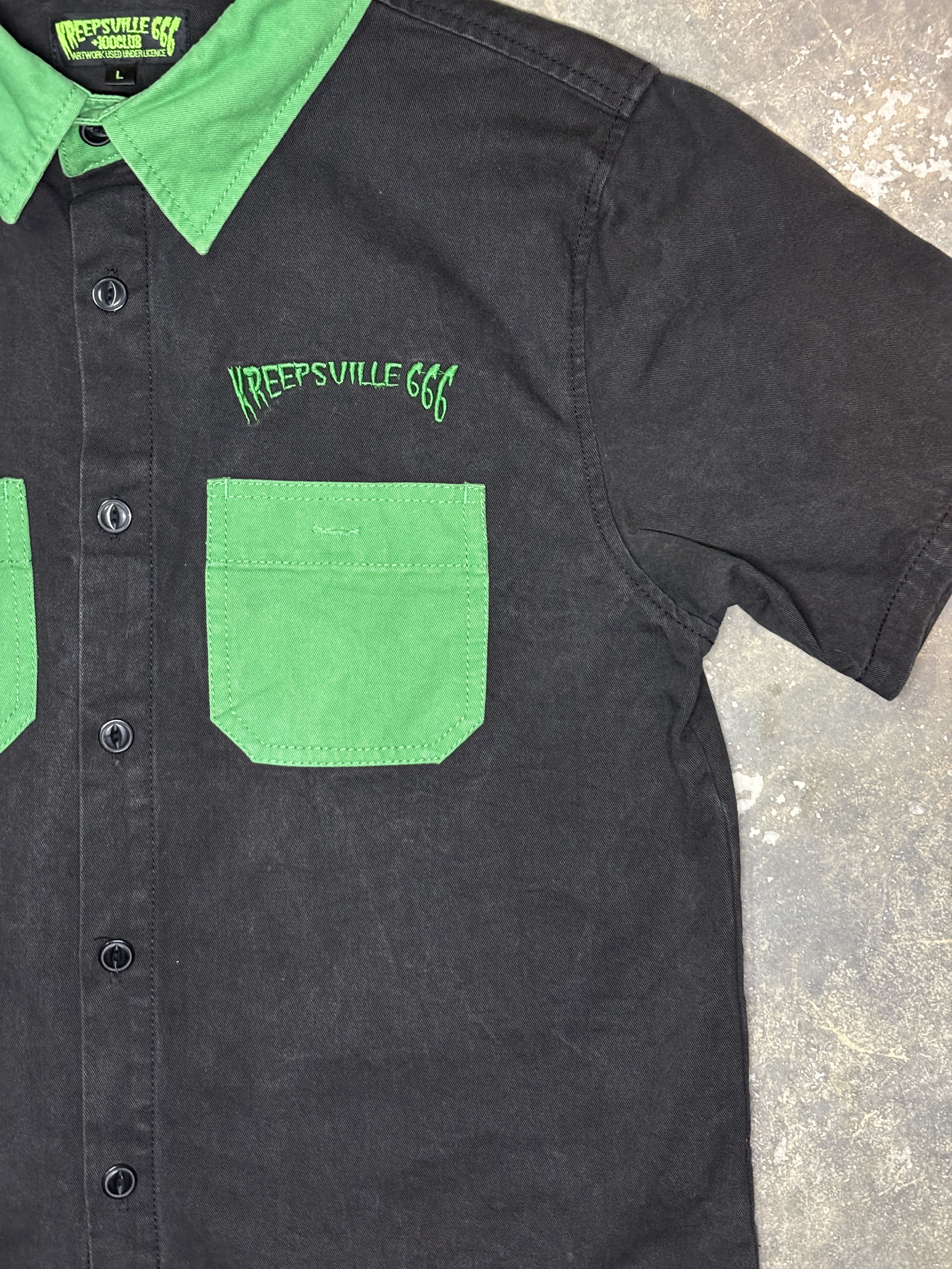 Other Kreepsville Punk Goth Button Up Shirt Size US L / EU 52-54 / 3 - 6 Thumbnail