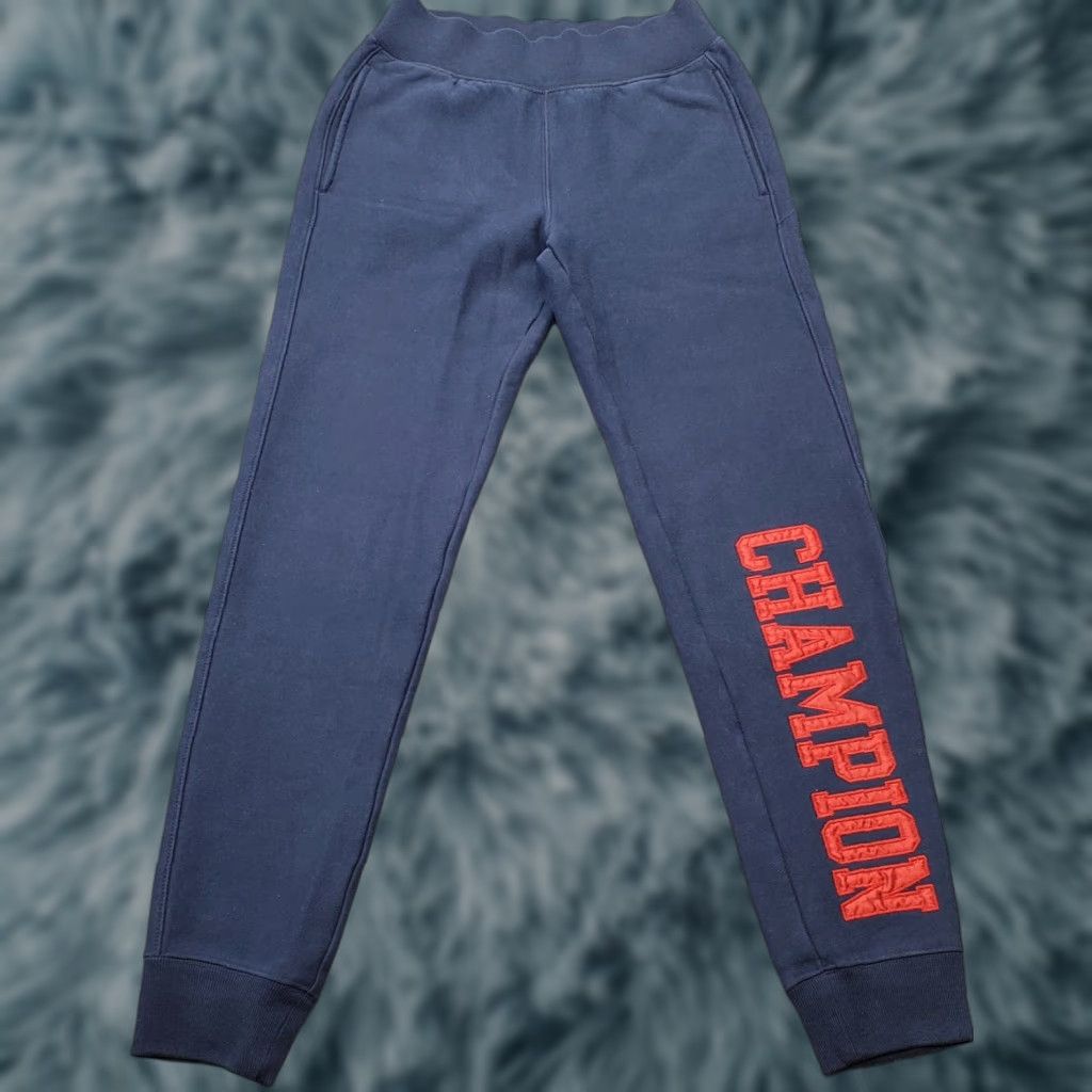Champion Champion Reverse Weave Jogger Pants Women XS Blue Fleece Lined Comfort Waist Size 26" / US 2 / IT 38 - 1 Thumbnail
