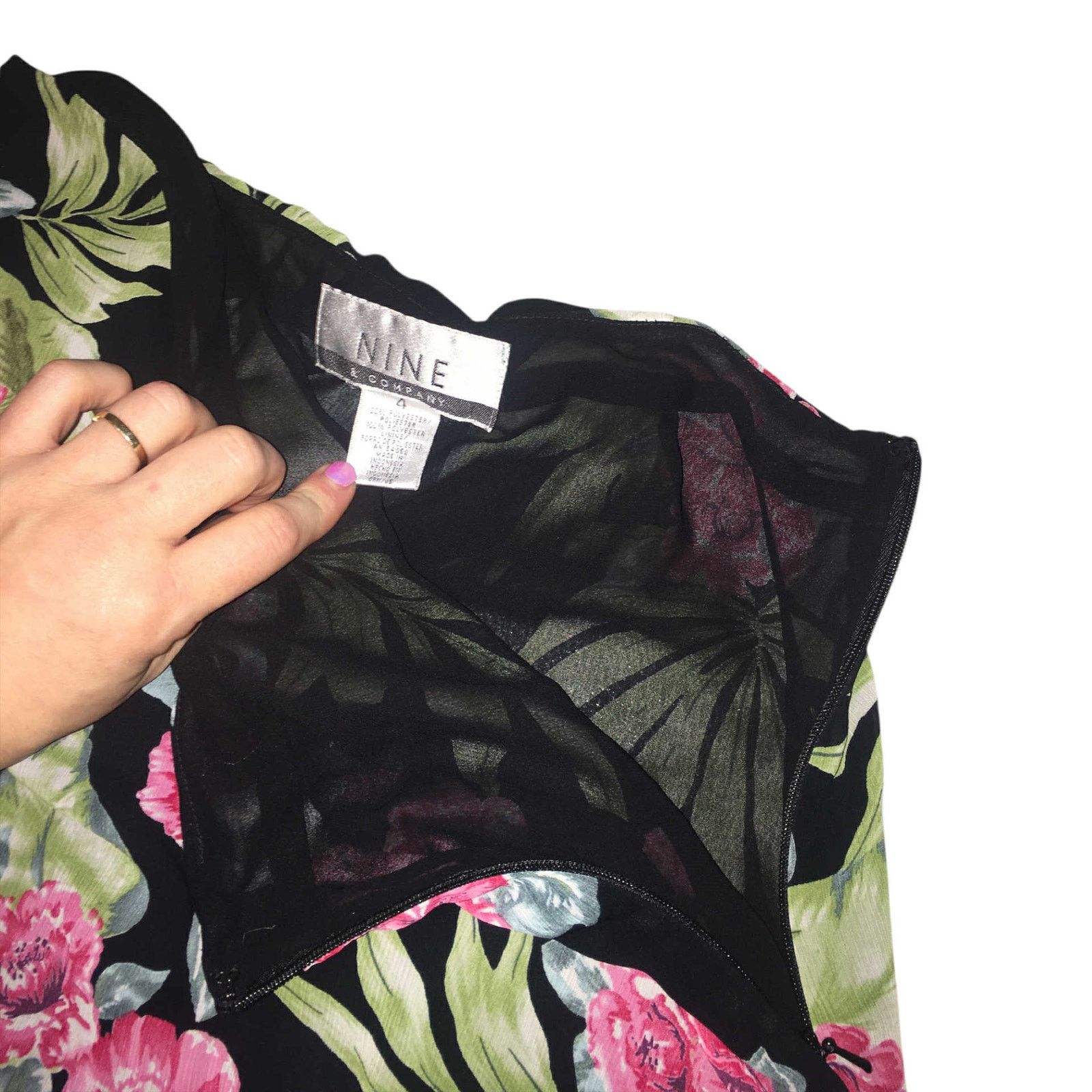 Other Nine & Company Flowy Paisley Skirt Hawaiian Floral Midi Sz 4 Size 27" / US 4 / IT 40 - 3 Thumbnail