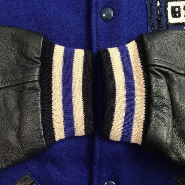 Bape × Ebbets Field Flannels BAPE × EBBETS FIELD FLANNELS Leather Sleeve Varsity Jacket Size US M / EU 48-50 / 2 - 7 Thumbnail