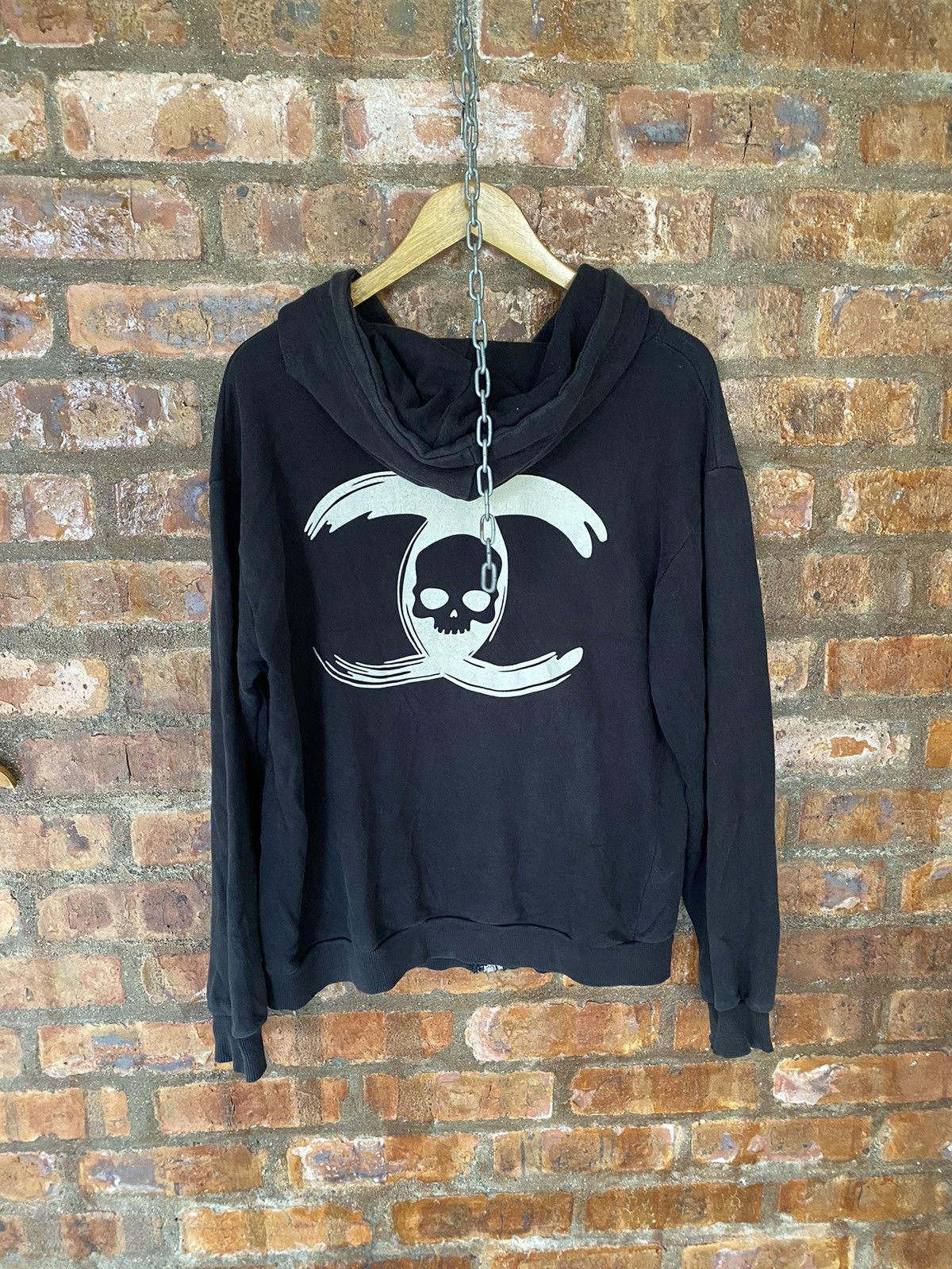 HYDROGEN HYDROGEN CC Chanel parody logo skull hoodie Size US L / EU 52-54 / 3 - 2 Thumbnail