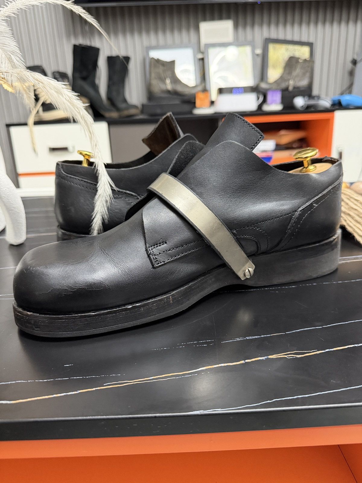 Dirk Bikkembergs F/w 1997 metal strap derbies Size US 13 / EU 46 - 8 Thumbnail