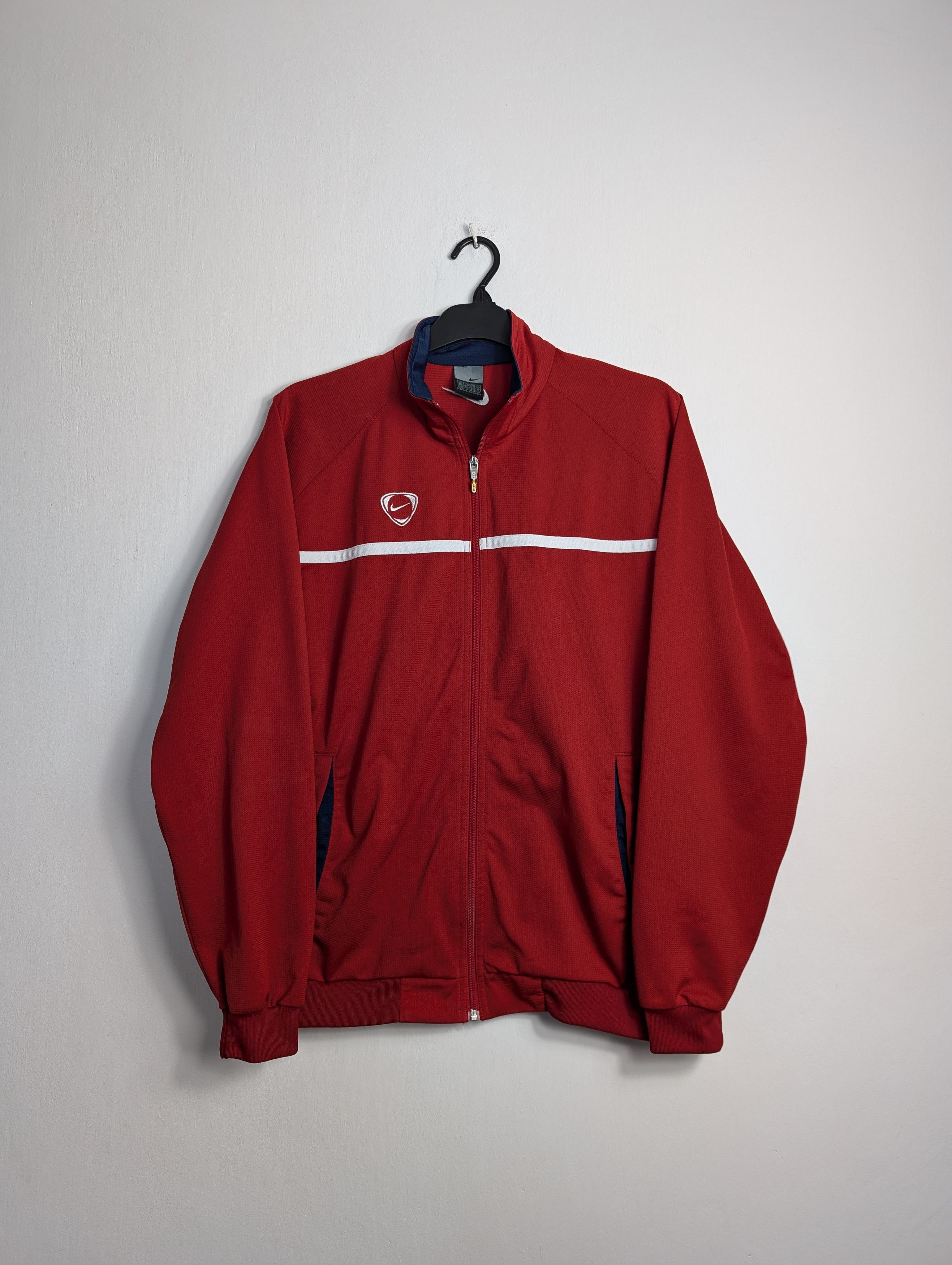 Nike Nike Vintage Track Jacket Red Navy Retro Y2K Streetwear Boxy Size US L / EU 52-54 / 3 - 1 Thumbnail