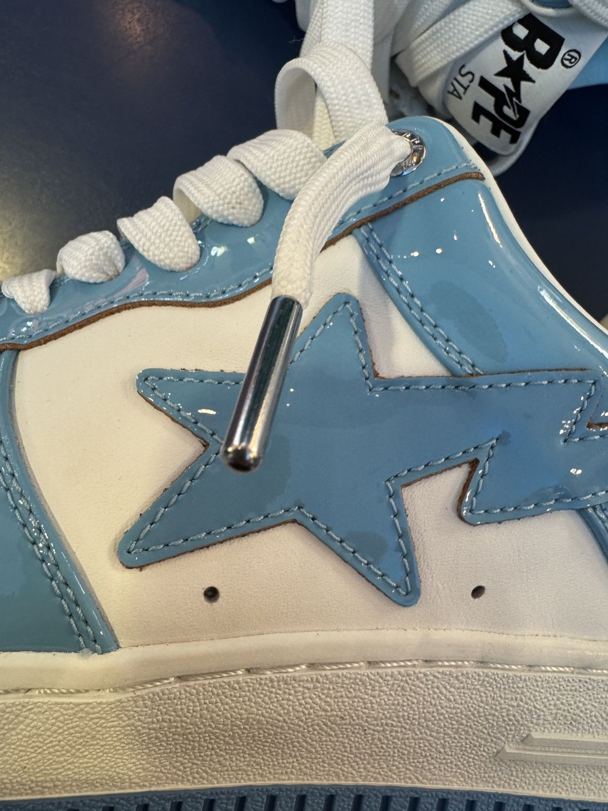 Bape BAPE STA Patent Leather Baby Blue Size US 9.5 / EU 42-43 - 4 Thumbnail