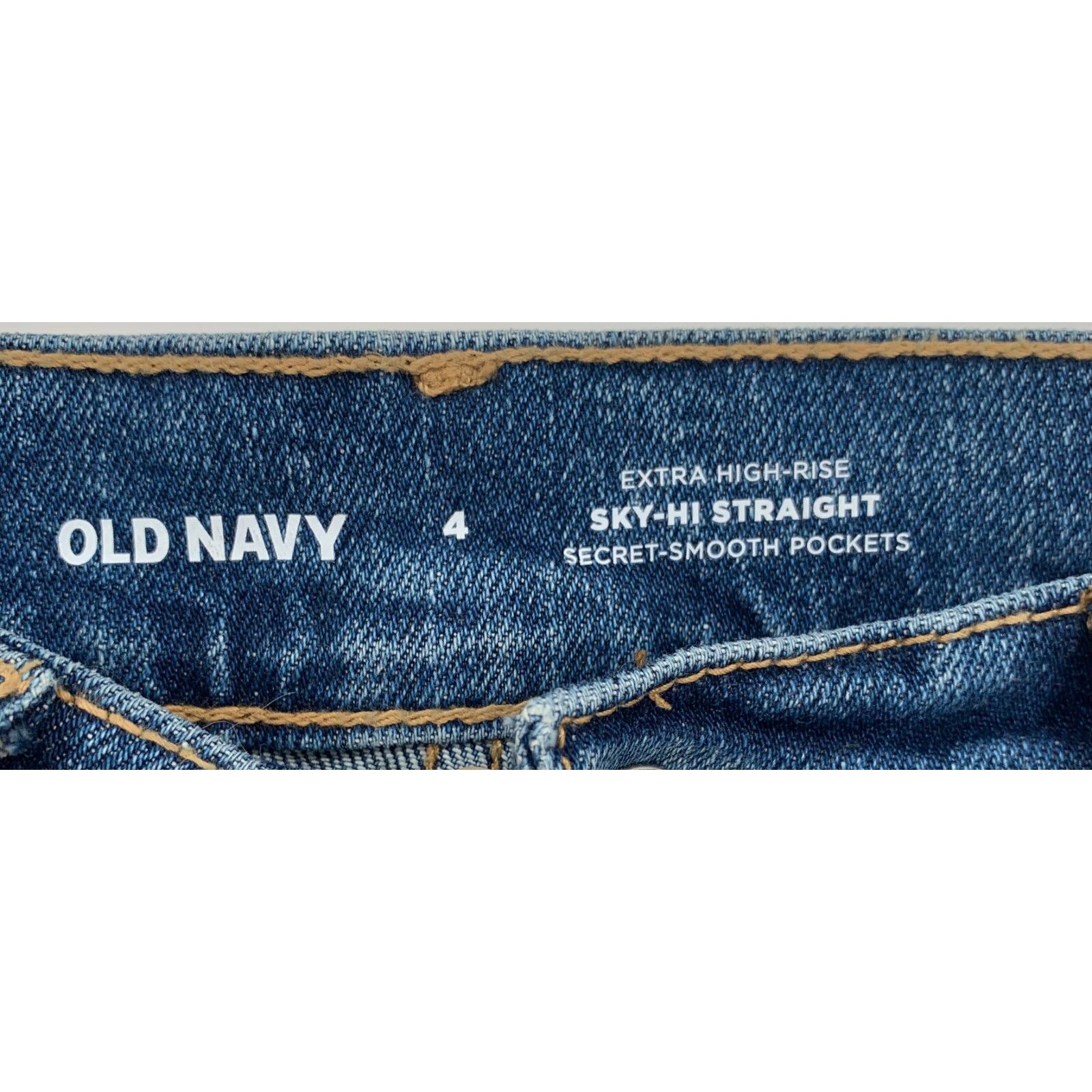 Old Navy Old Navy Saylor Jeans Women's Size 4 Straight Distressed Size 27" / US 4 / IT 40 - 8 Thumbnail