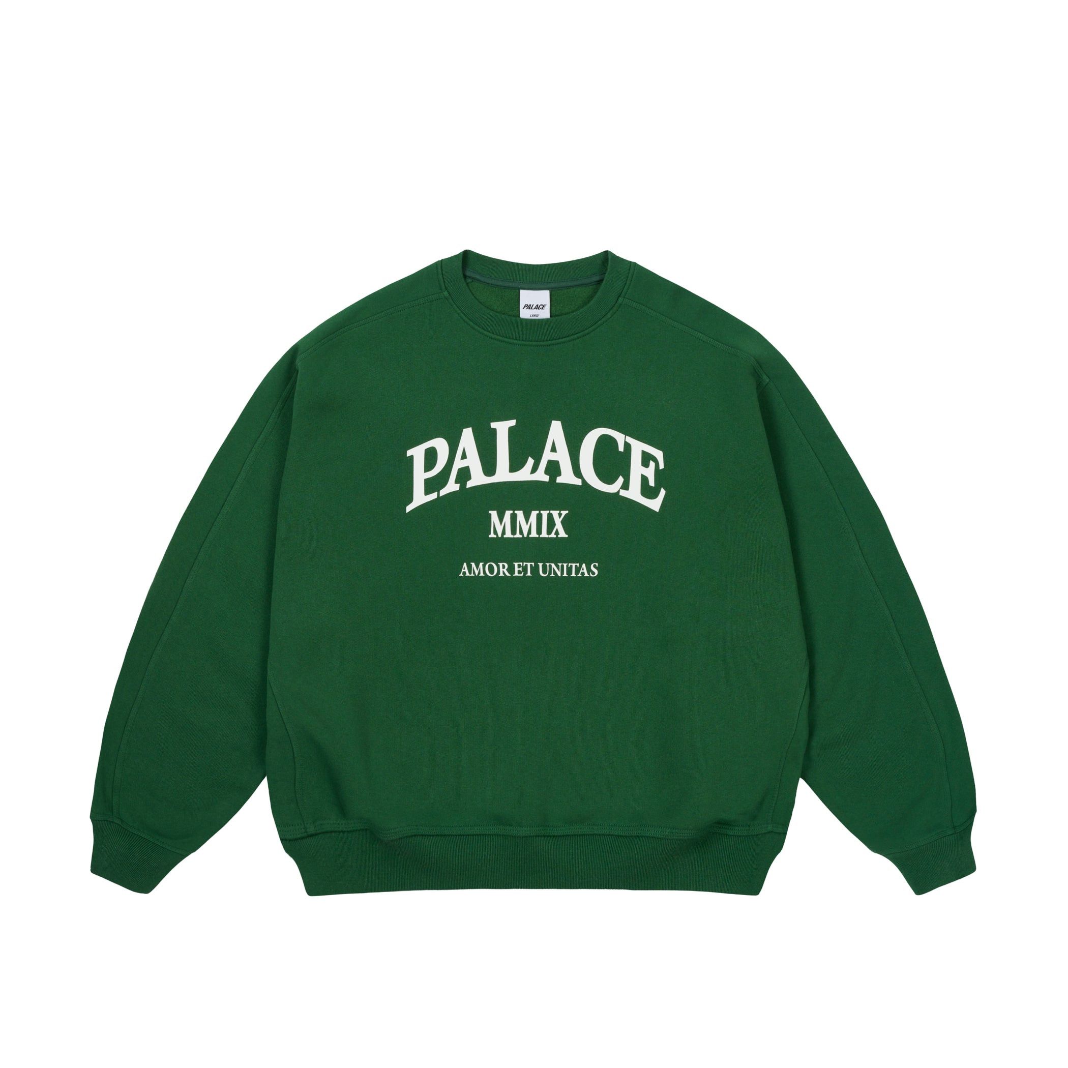 Palace Unitas Oversized Crew Racey Green Size US L / EU 52-54 / 3 - 1 Thumbnail