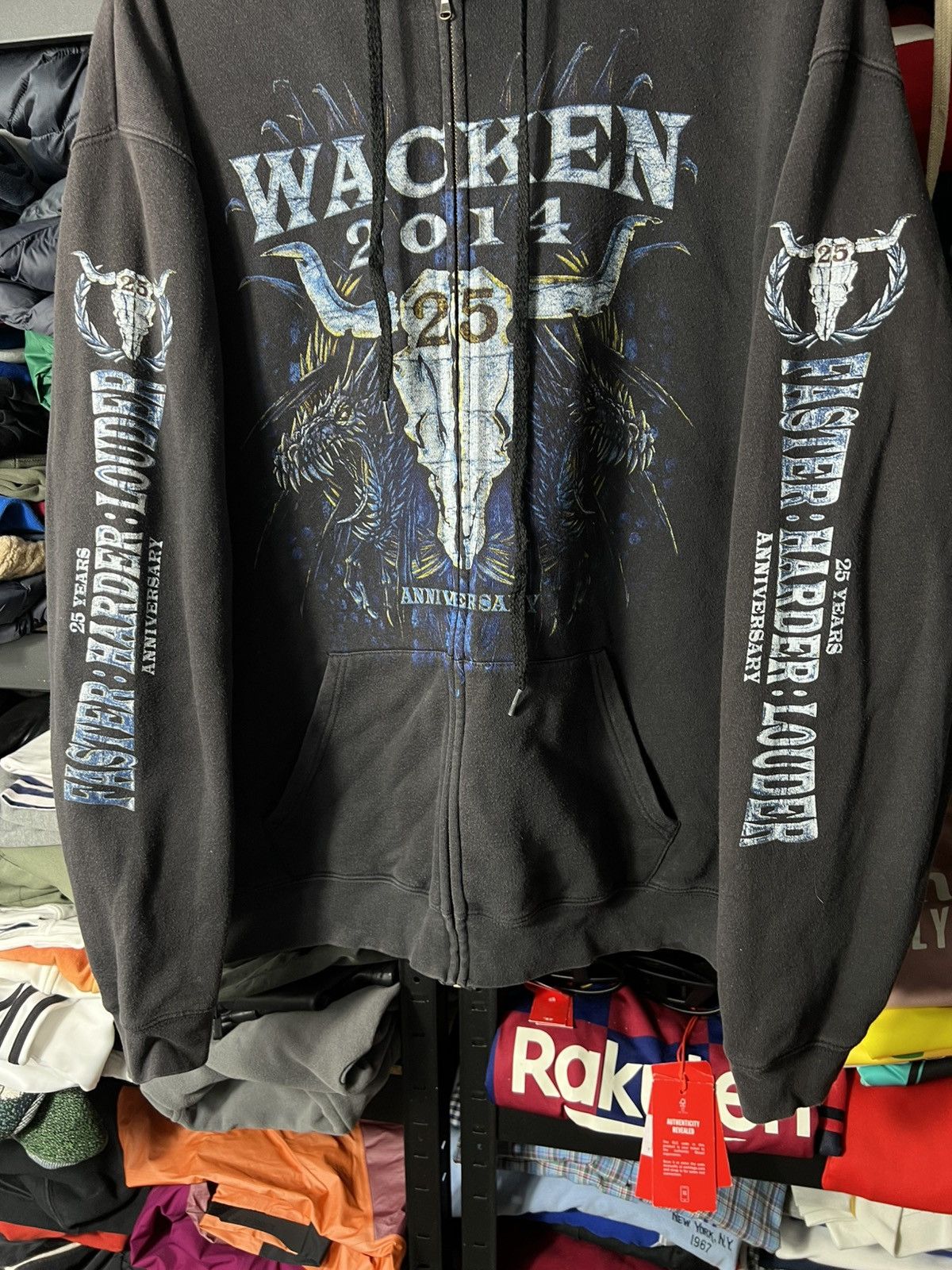 Band Tees Vintage Wacken Open Air 2014 25 Years Zip Hoodie Band Merch Size US L / EU 52-54 / 3 - 3 Thumbnail