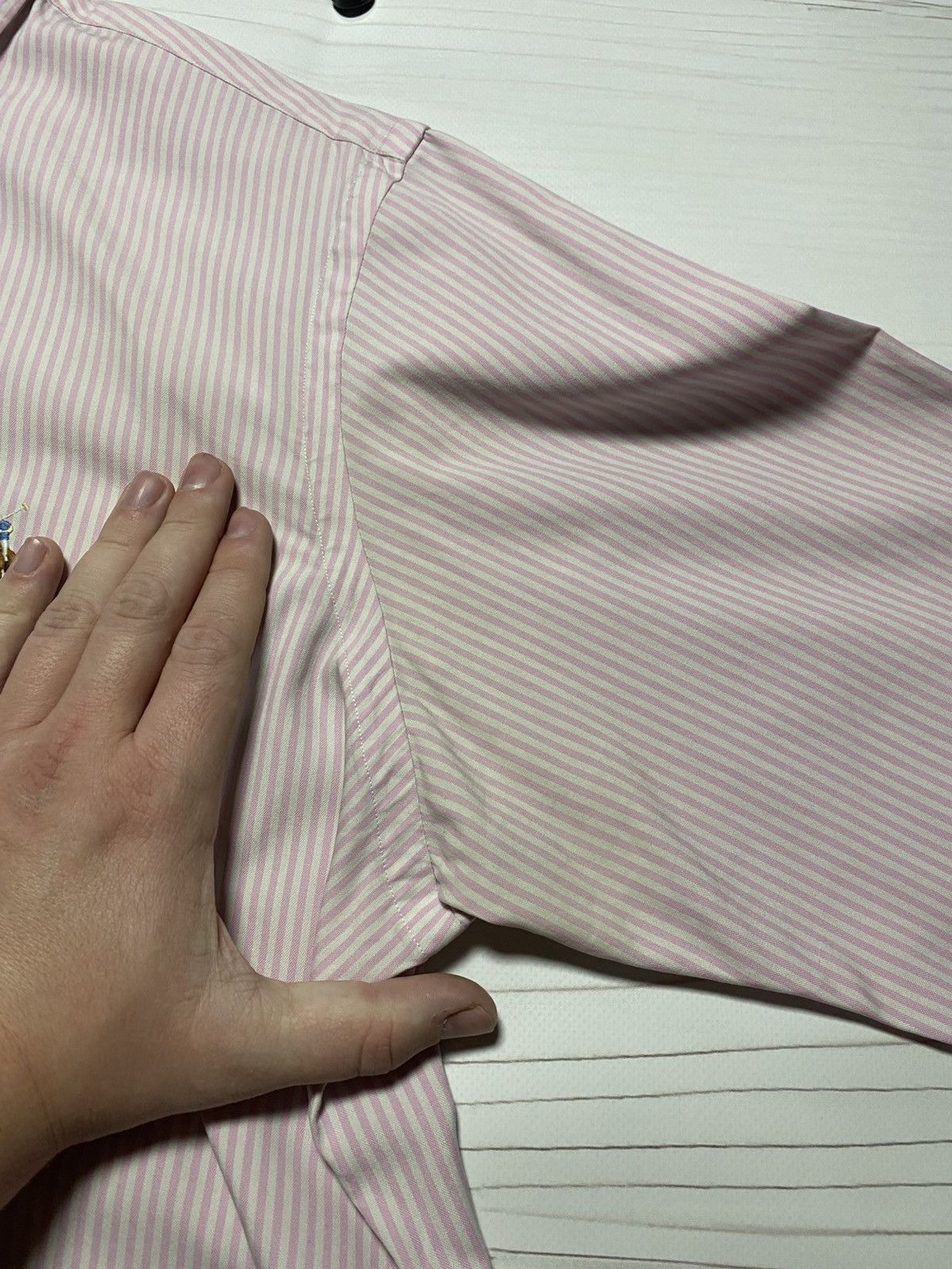 Polo Ralph Lauren × Vintage Vintage Polo Ralph Lauren USA Oversize Striped Y2k Button Up Size US L / EU 52-54 / 3 - 6 Thumbnail