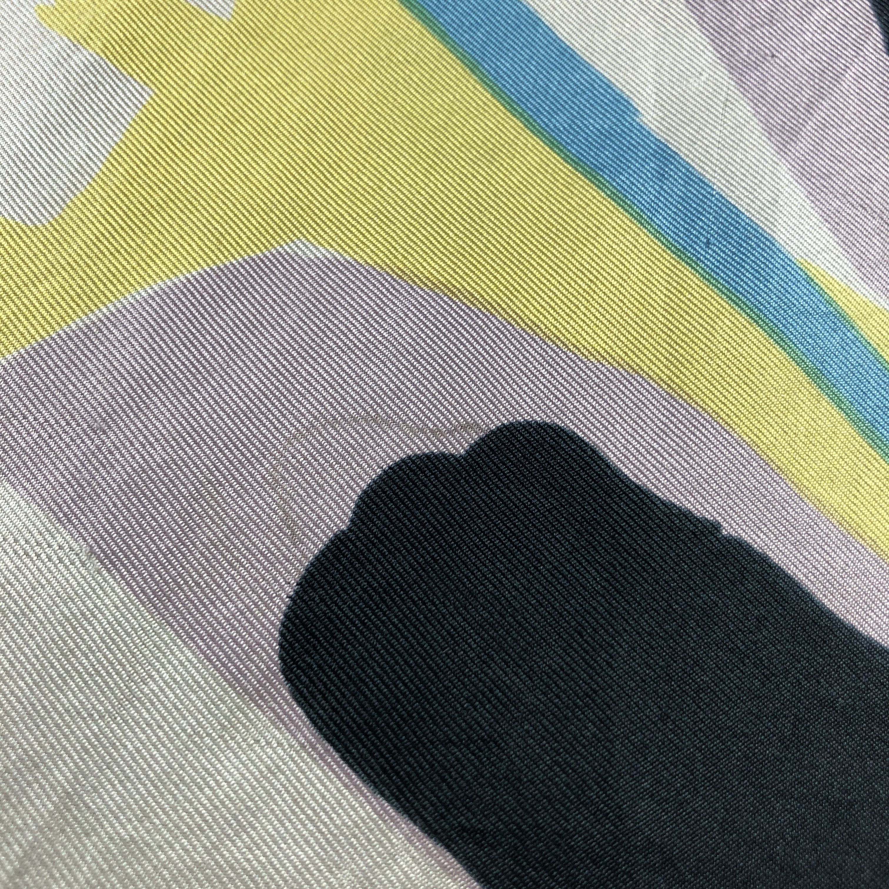 Japanese Brand P.A.S Luxury Abstract Hand Rolled Silk Scarf M1119 Size ONE SIZE - 15 Thumbnail