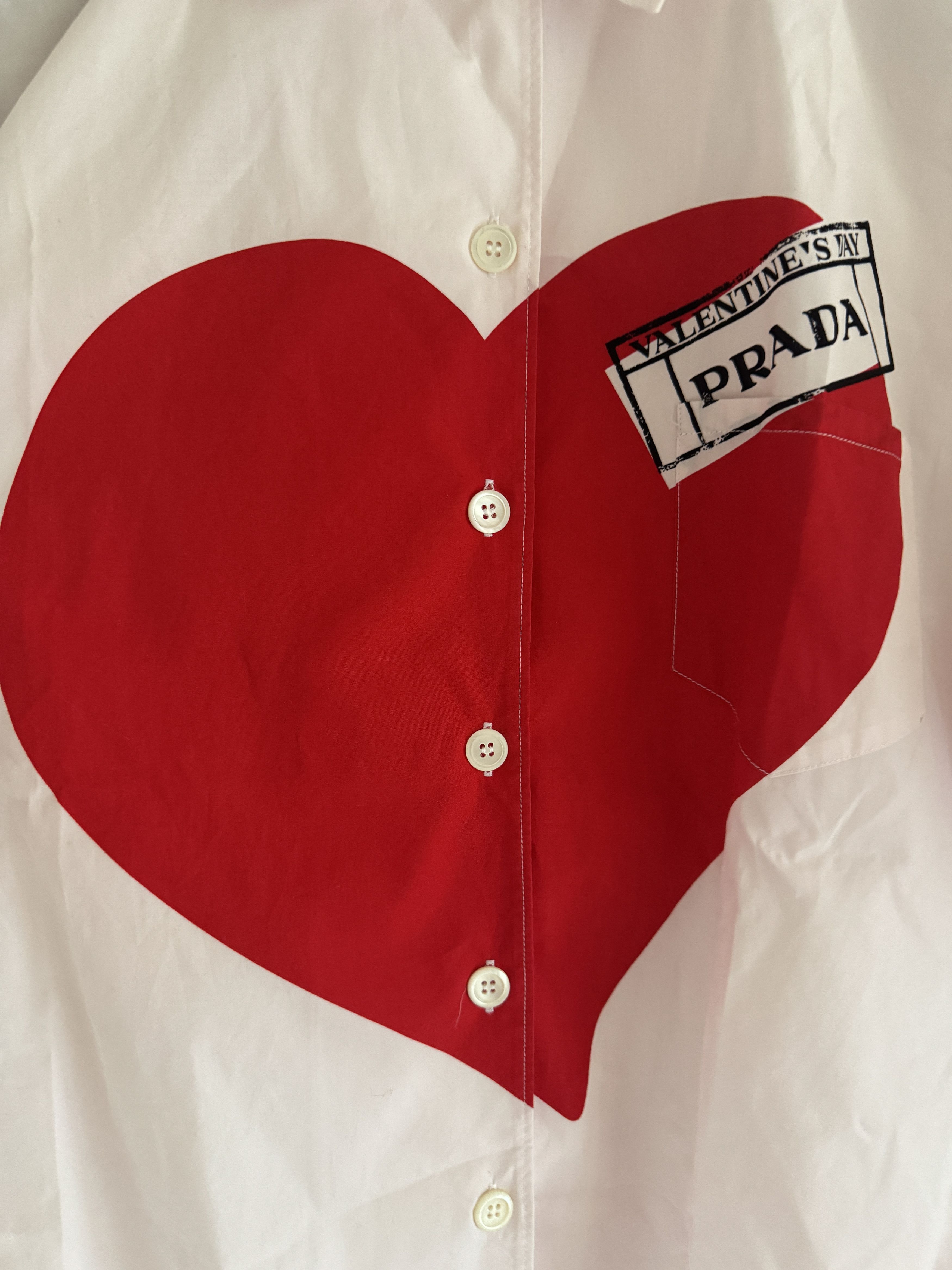 Prada Valentine's Bowling Shirt Size US XS / EU 42 / 0 - 7 Thumbnail
