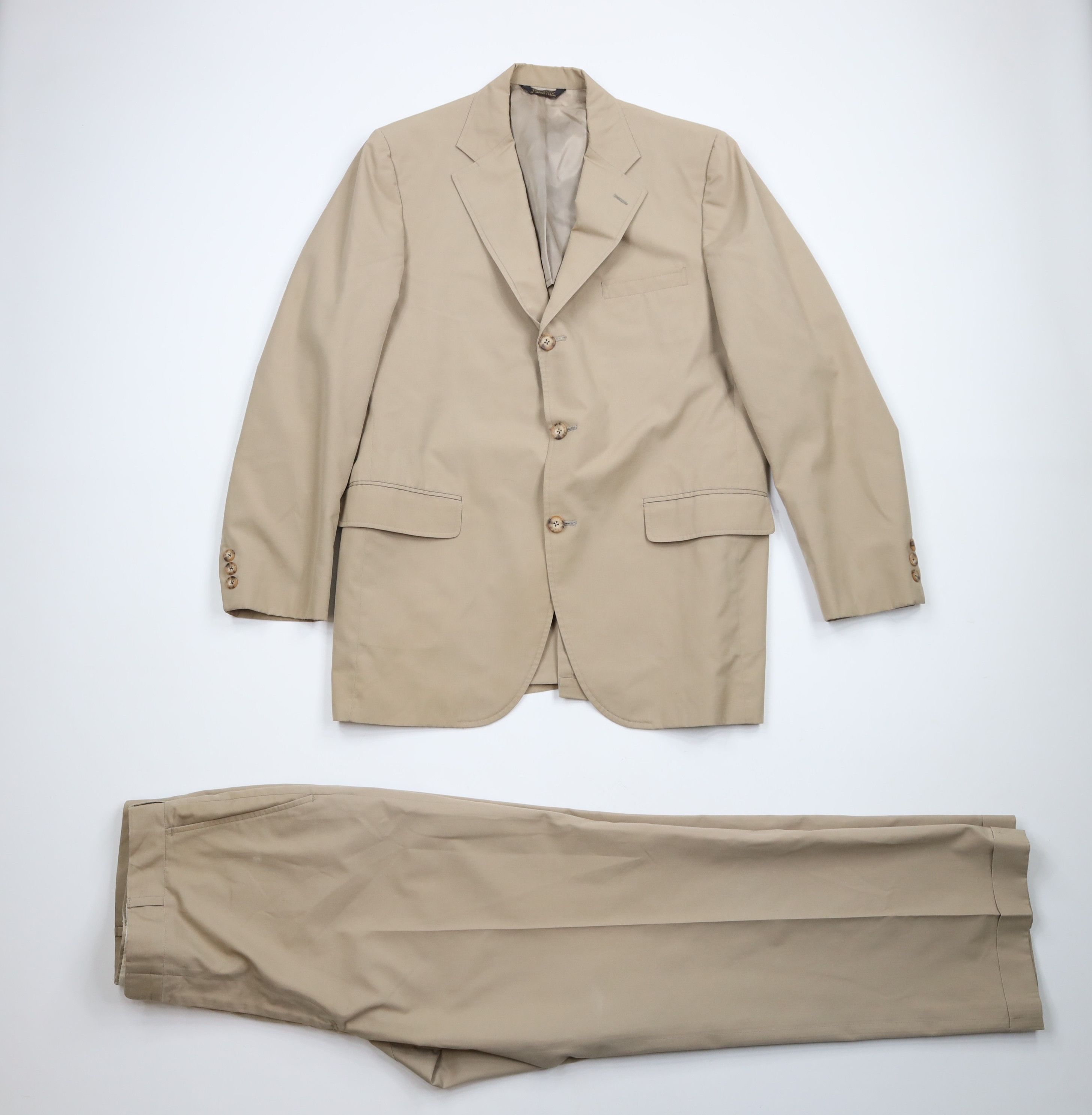 Vintage Vintage 70s Streetwear 2 Piece Wedding Suit Bell Bottoms Size 42R - 1 Thumbnail