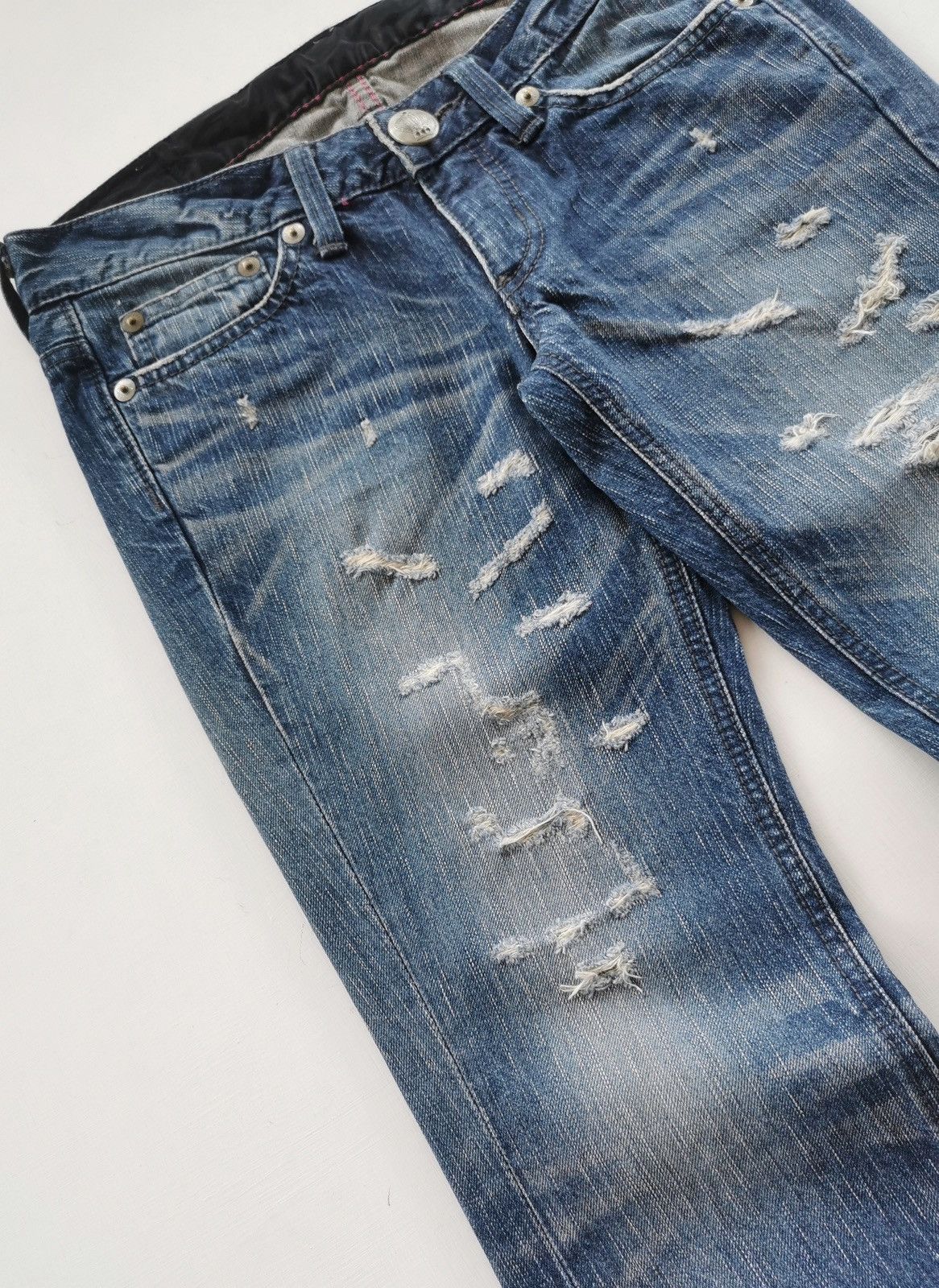Edwin Edwin Distressed Denim Jeans 30/33.5 Size 30" / US 8 / IT 44 - 4 Thumbnail