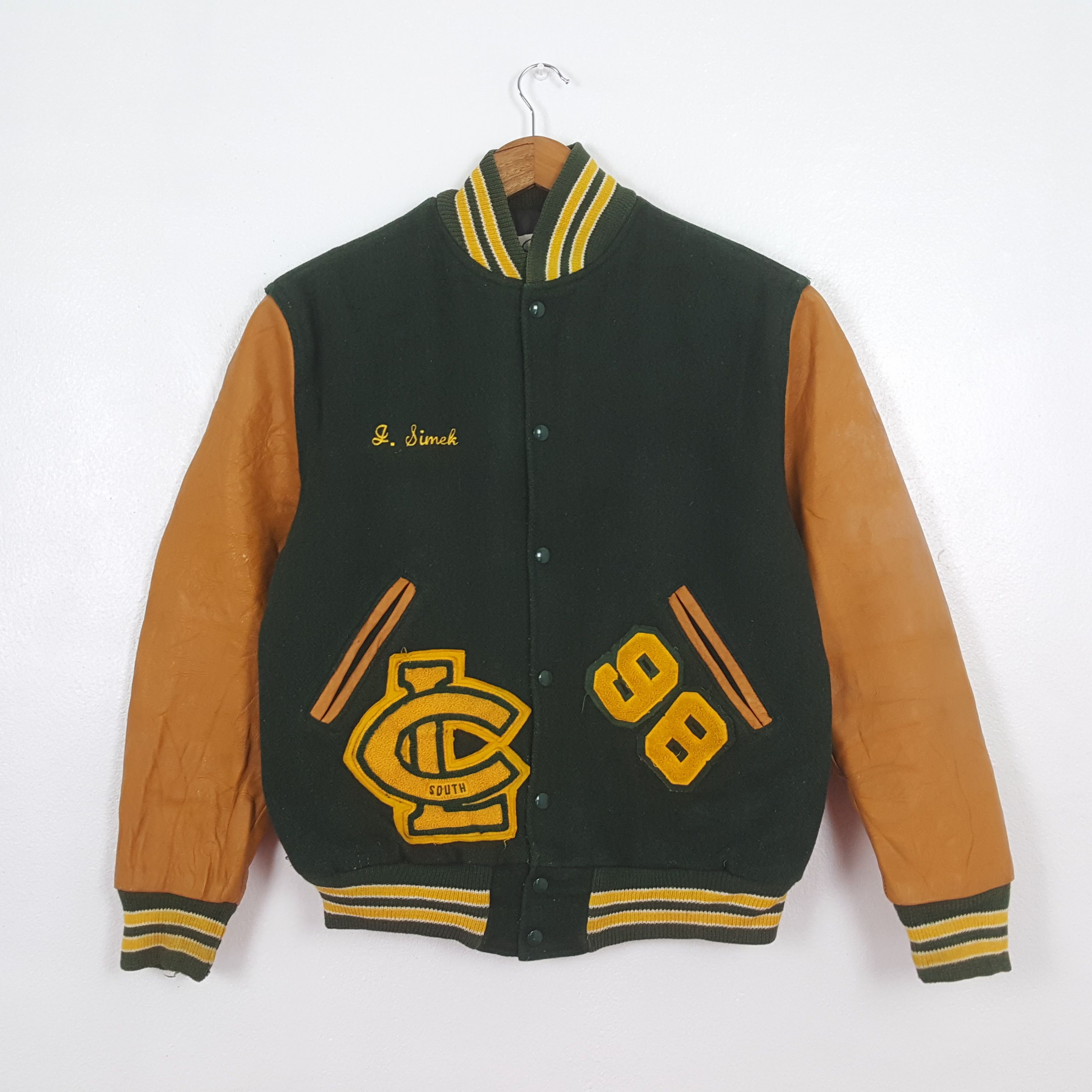 NEFF Vintage Crystal Lake South NFL Varsity Jacket C304N7 Size US L / EU 52-54 / 3 - 3 Thumbnail