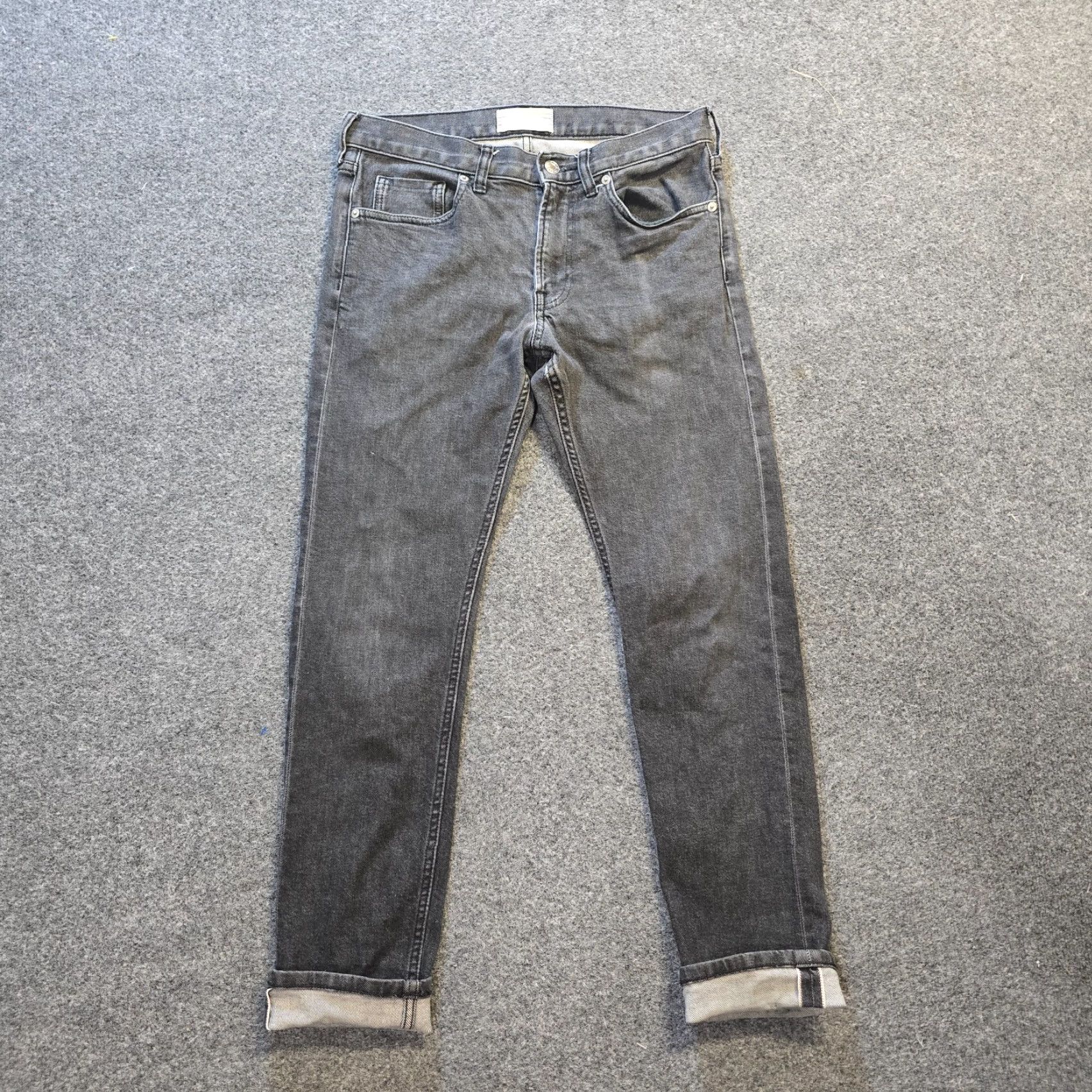 Everlane Everlane Jeans Slim Black Denim 30x30 5-Pocket Selvedge Hipster Preppy Mens Size US 30 / EU 46 - 2 Thumbnail