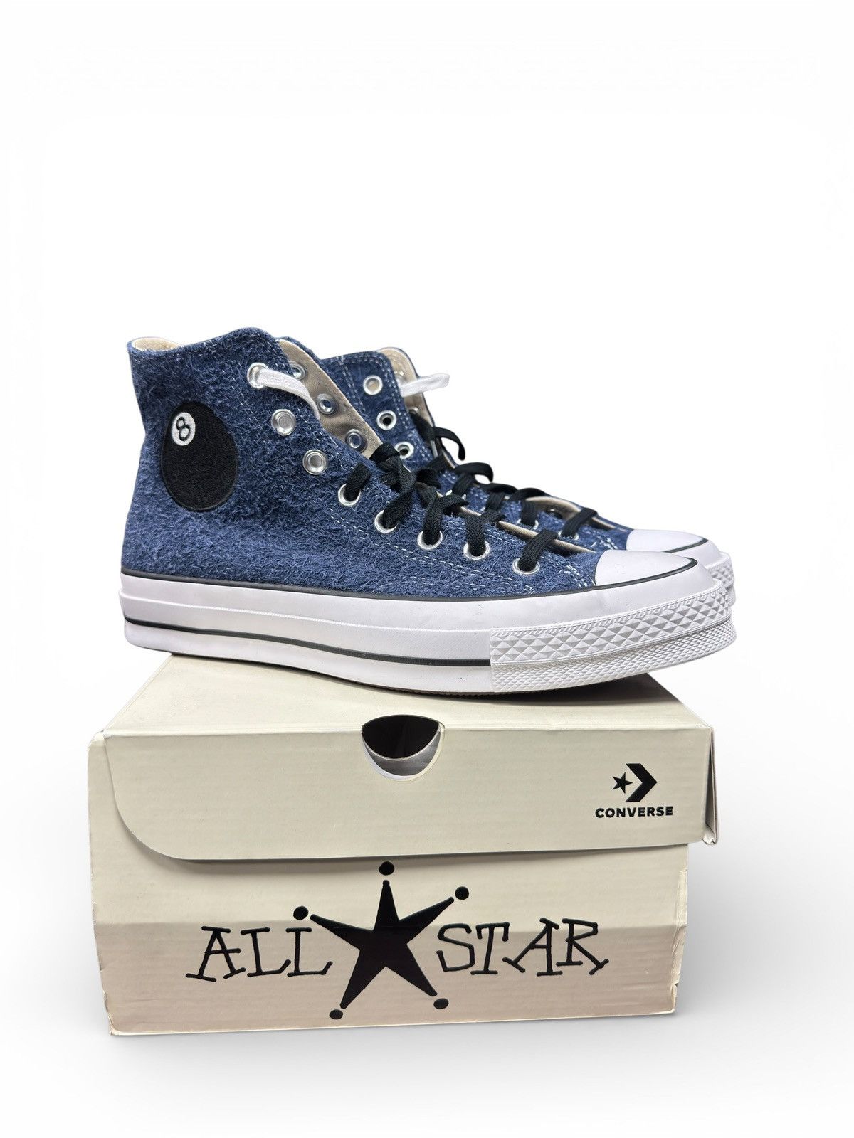 Converse × Stussy Converse Stussy Navy 8 Ball Sneakers Size US 7.5 / EU 40-41 - 10 Thumbnail