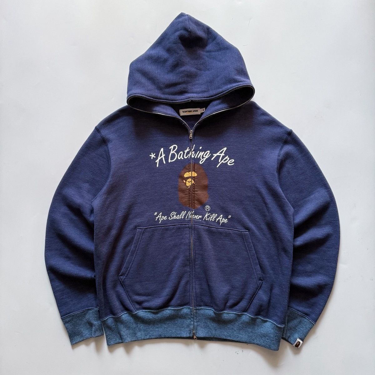 Bape Nigo Era Vintage "Ape Shall Never Kill Ape" Zip Hoodie