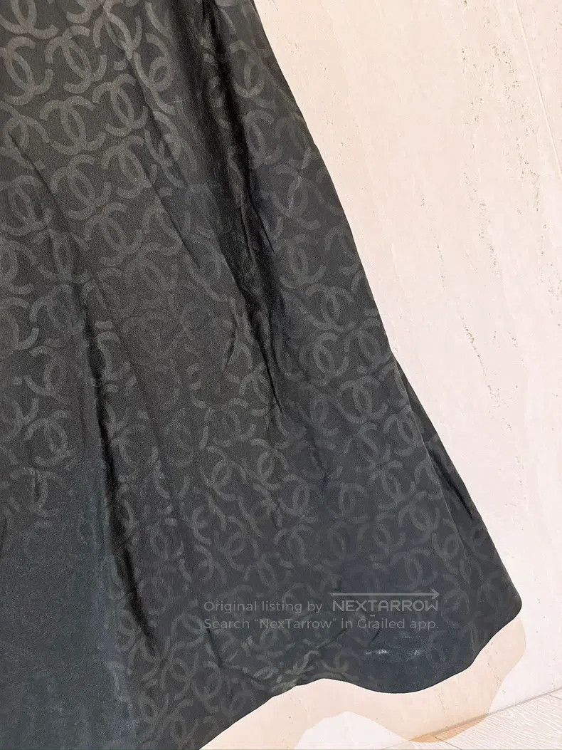 Chanel Chanel 23S full logo pearl hanging neck dress Size XXS / US 00 / IT 34 - 4 Thumbnail