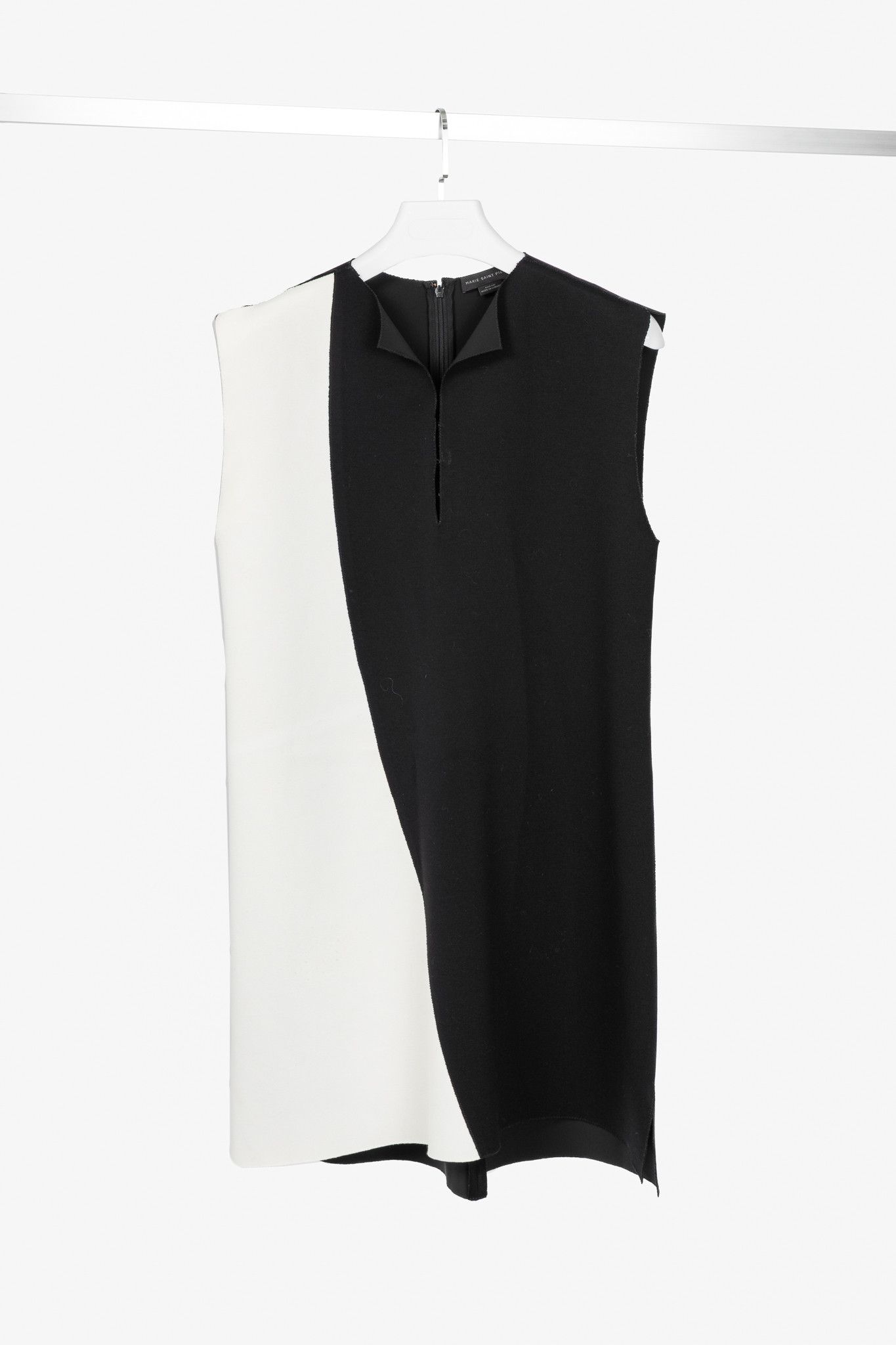 Marie Saint Pierre Marie Saint Pierre Black & White Double-Jersey Mini Dress Size M / US 6-8 / IT 42-44 - 1 Thumbnail